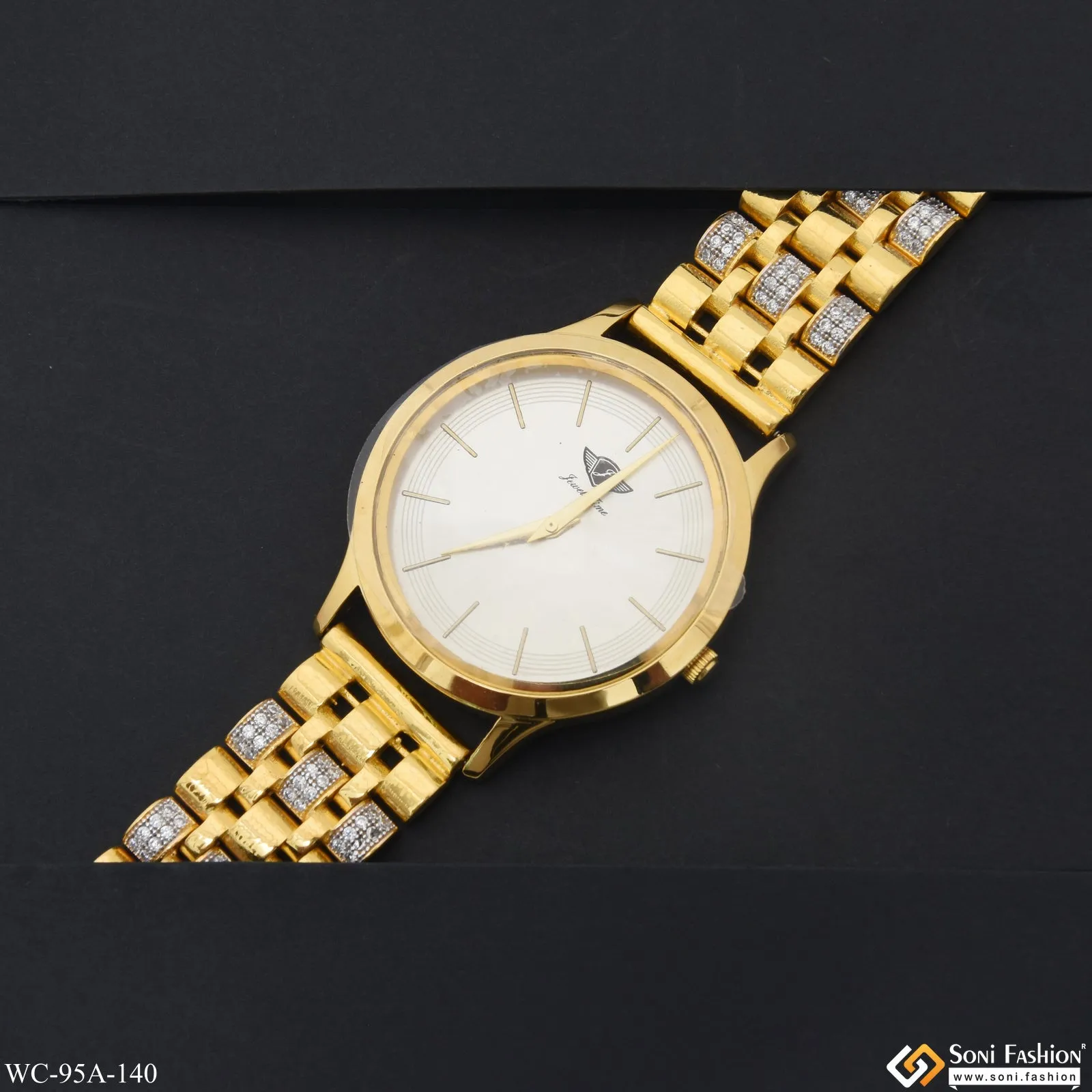 1 Gram Gold Plated Distinctive Design Best Quality Watch for Men - Style A140
