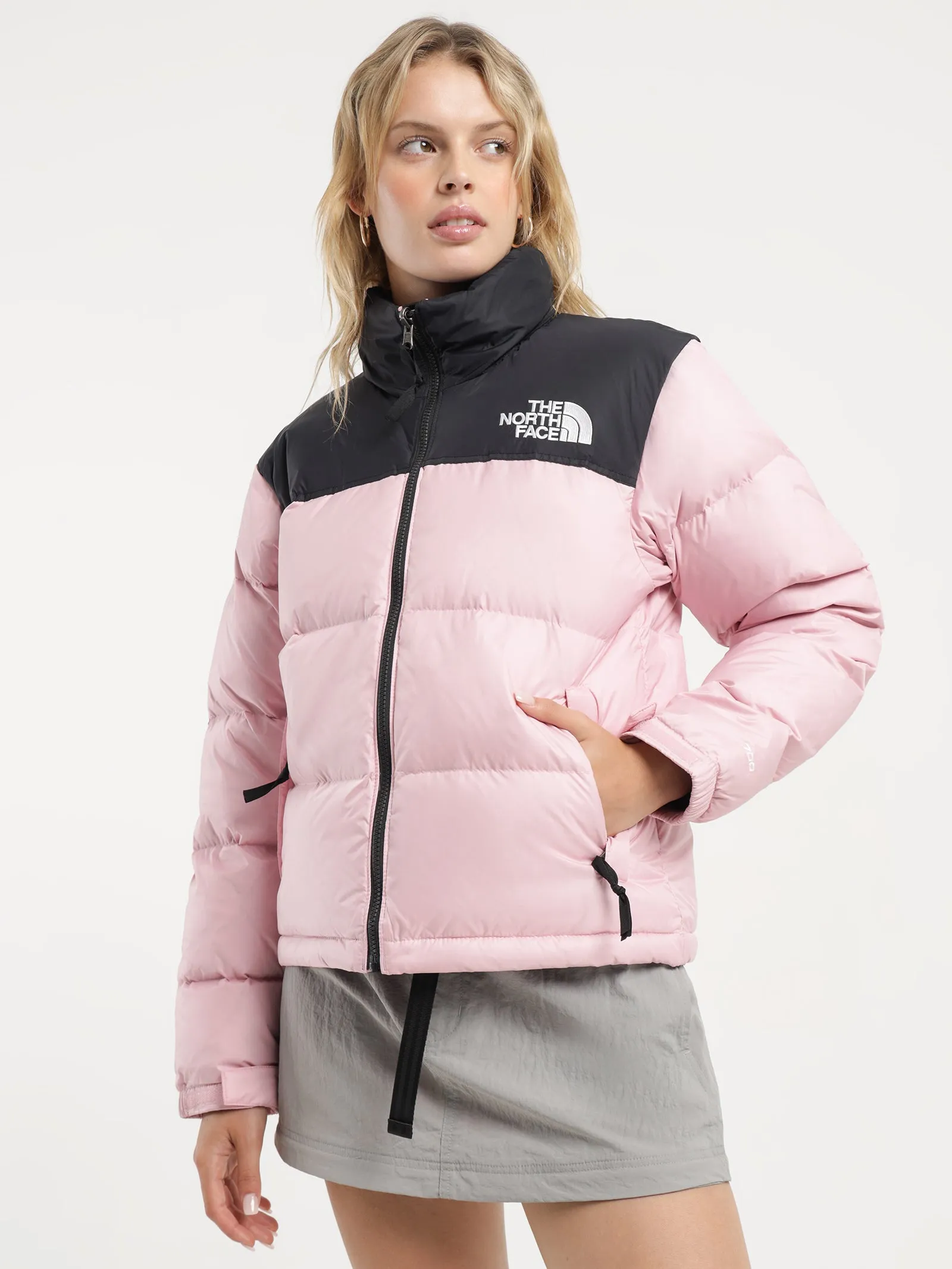 1996 Retro Nuptse Jacket in Cameo Pink