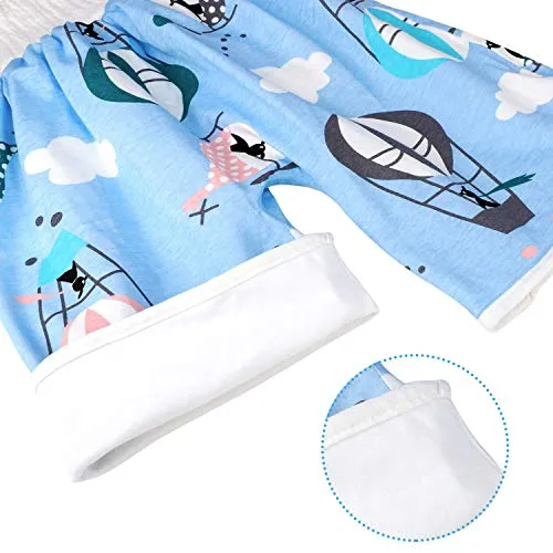 2 Packs Waterproof Diaper Pants Potty Training Cloth Diaper Pants for Baby Boy and Girl Night Time