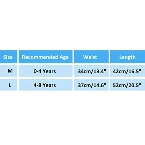 2 Packs Waterproof Diaper Pants Potty Training Cloth Diaper Pants for Baby Boy and Girl Night Time