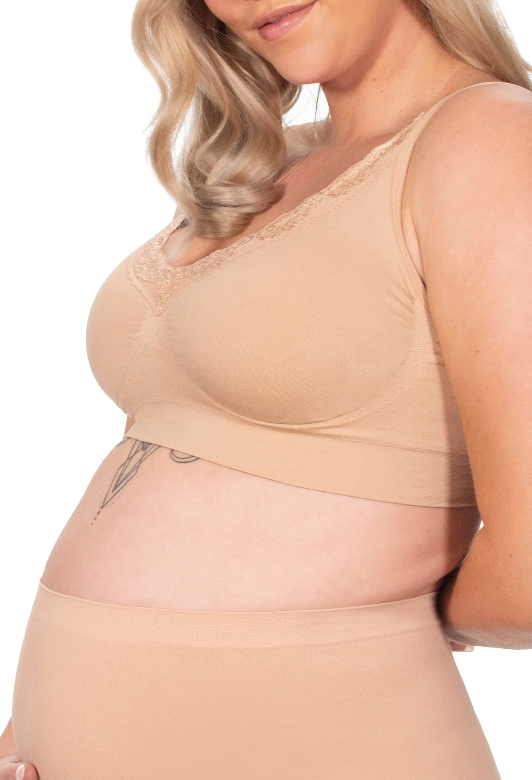 3 Pack Venus Lace Wire Free Pregnancy Bra   Band Extender Set