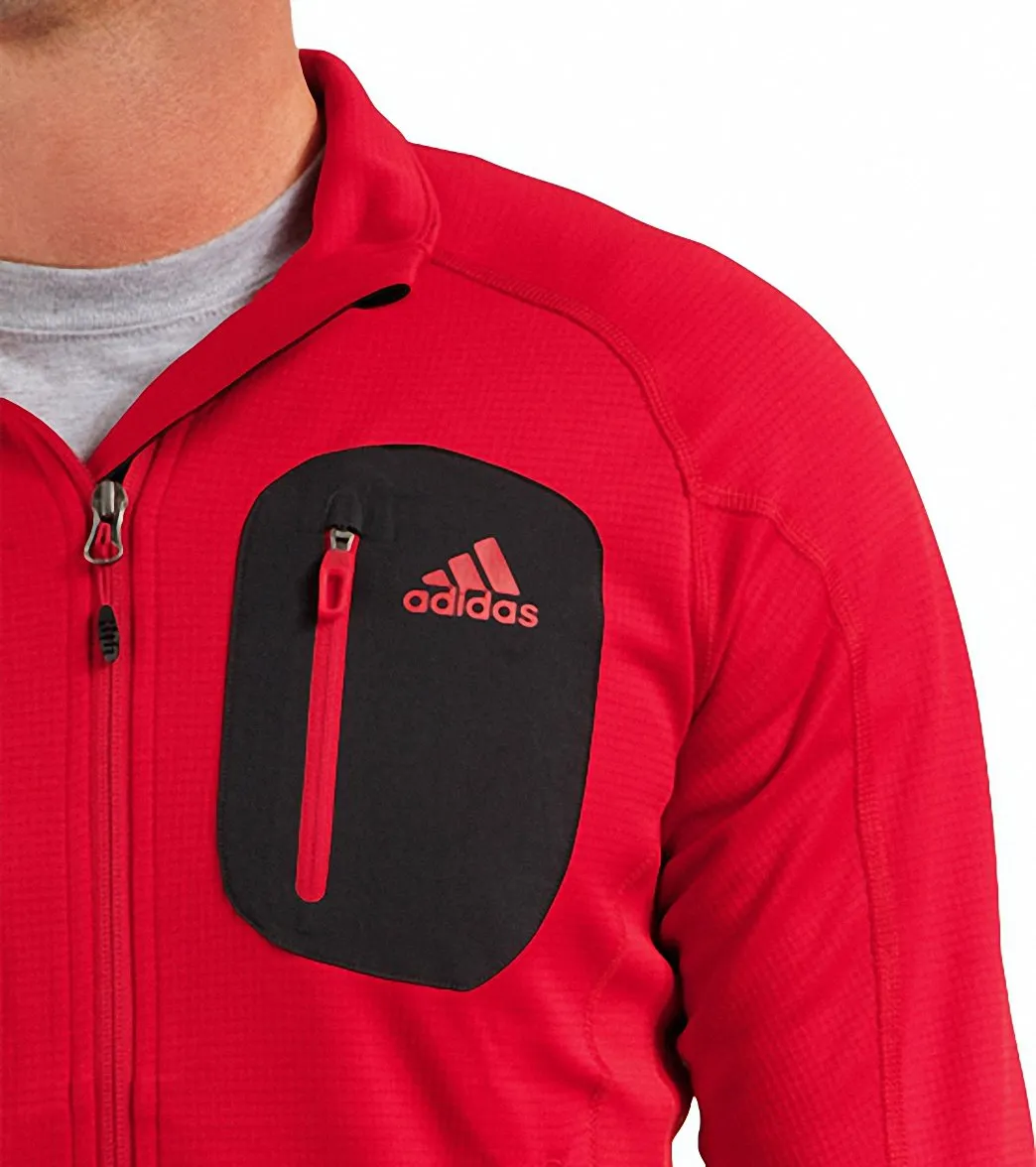 Adidas Men's Terrex Cocona Running Fleece Running Jacket
