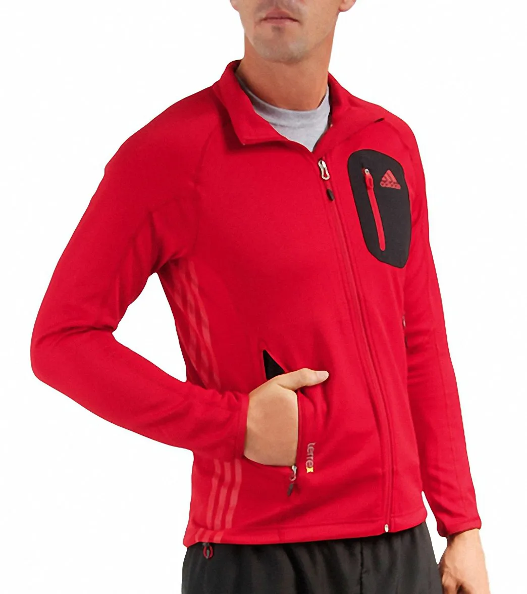 Adidas Men's Terrex Cocona Running Fleece Running Jacket