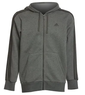 Adidas Outdoor Men's Essential 3S Full Zip Hoodie Sweatshirt