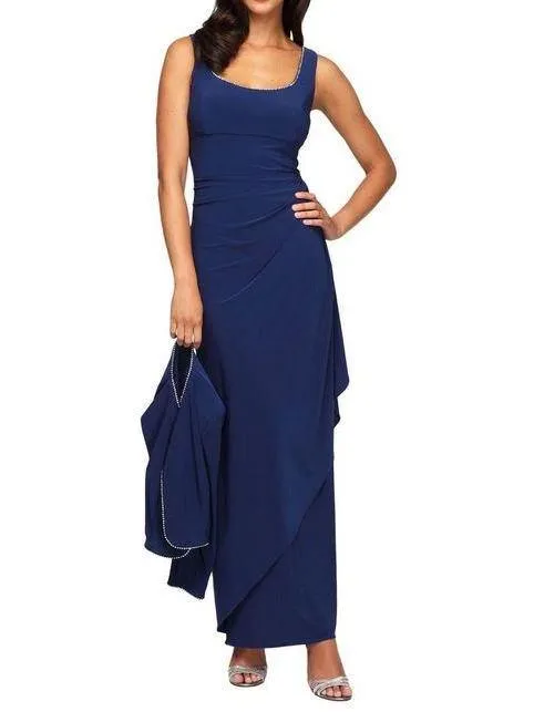 Alex Evenings AE235173 Long Formal Dress with Bolero Jacket