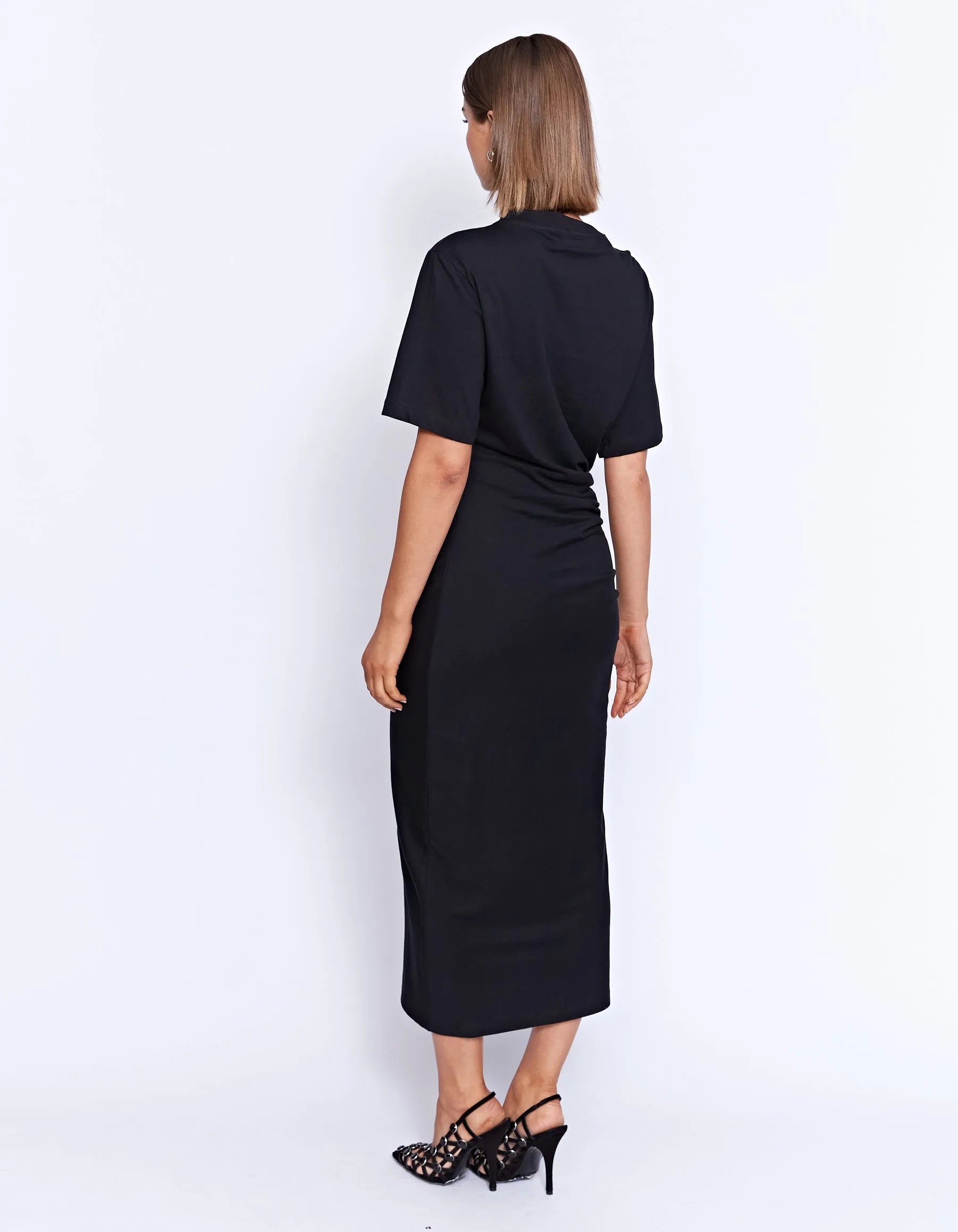 AUSTRALIAN ORGANIC COTTON COLMAR DRESS | BLACK