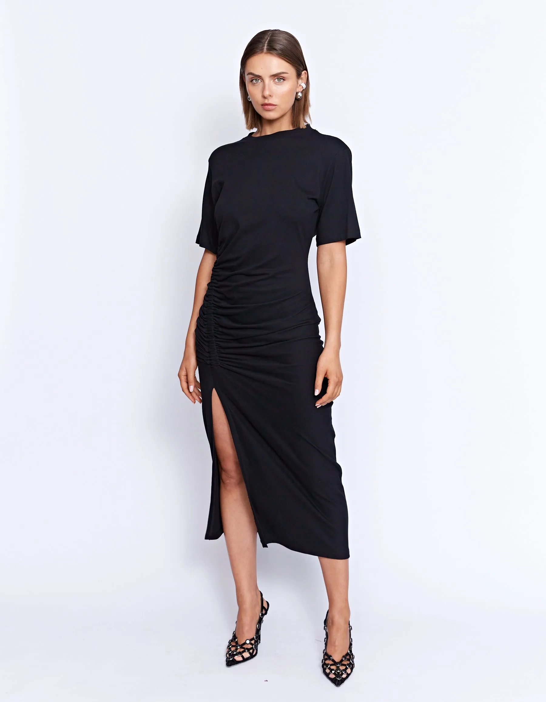 AUSTRALIAN ORGANIC COTTON COLMAR DRESS | BLACK
