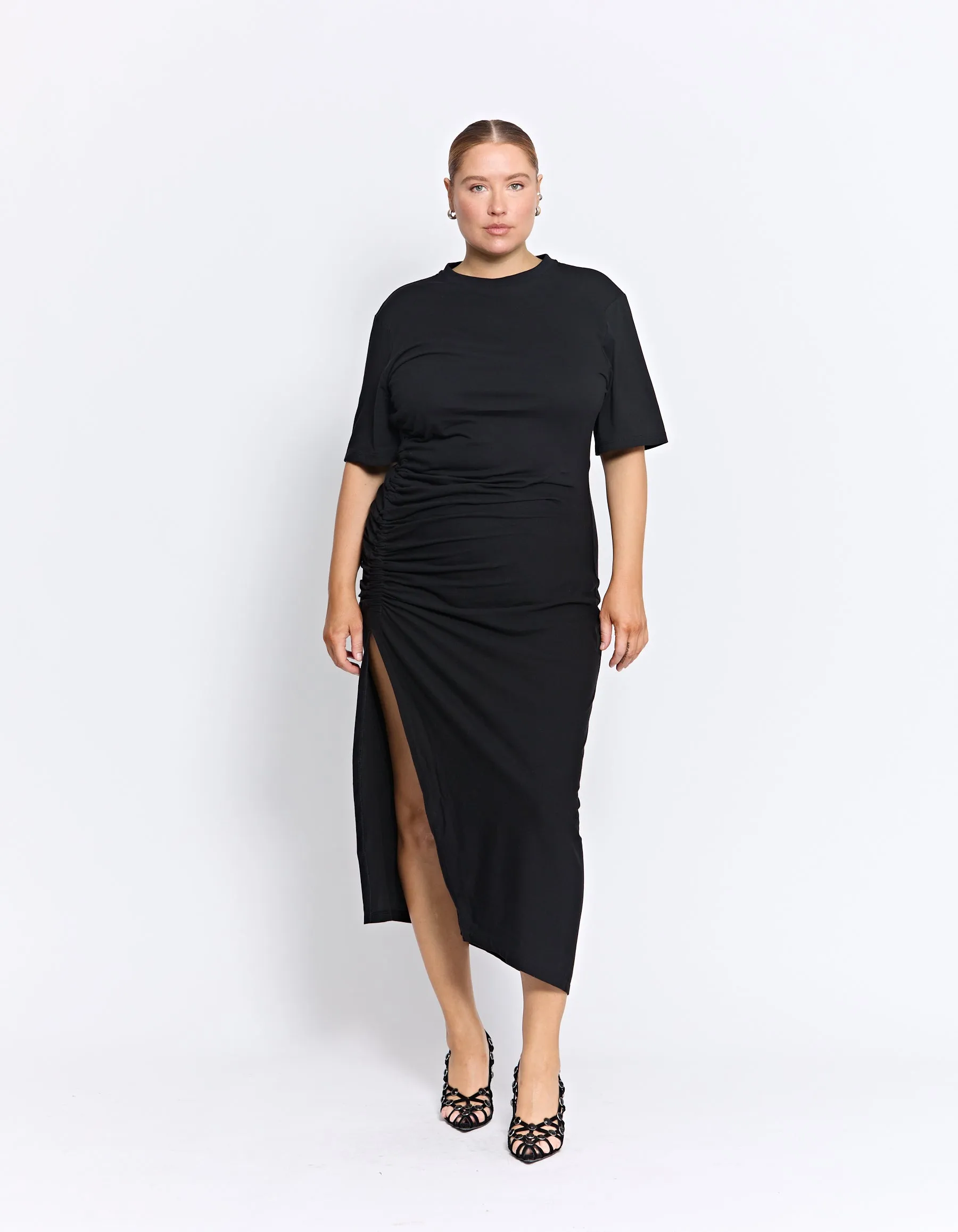 AUSTRALIAN ORGANIC COTTON COLMAR DRESS | BLACK