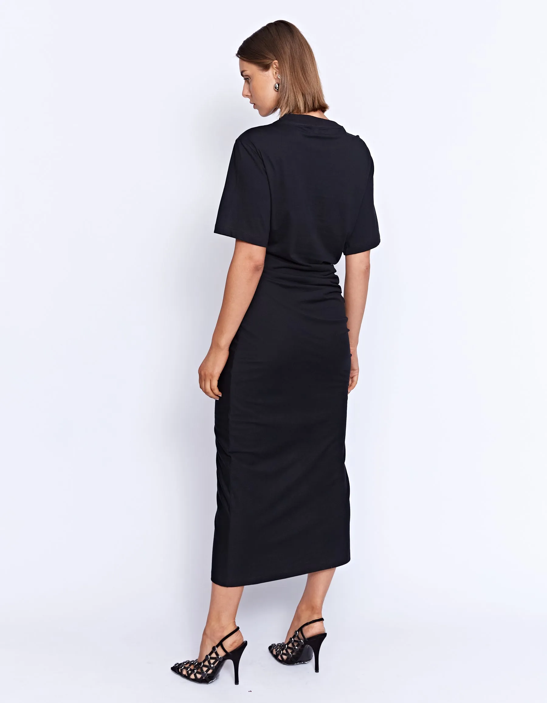 AUSTRALIAN ORGANIC COTTON COLMAR DRESS | BLACK