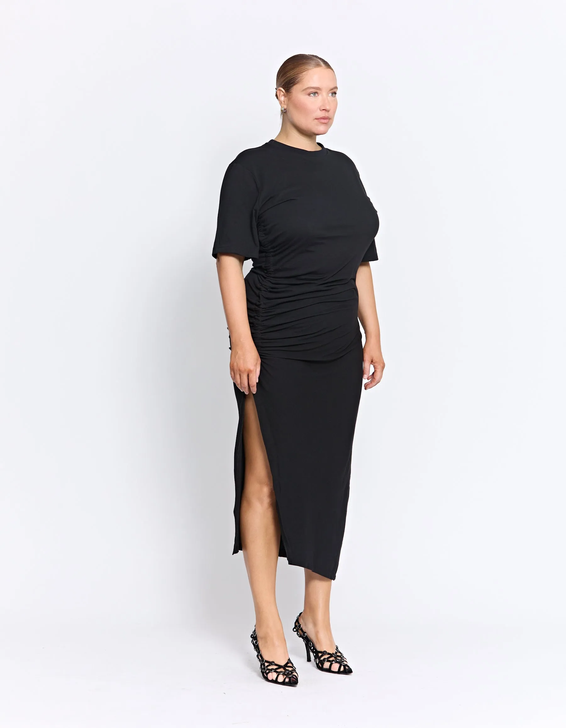 AUSTRALIAN ORGANIC COTTON COLMAR DRESS | BLACK