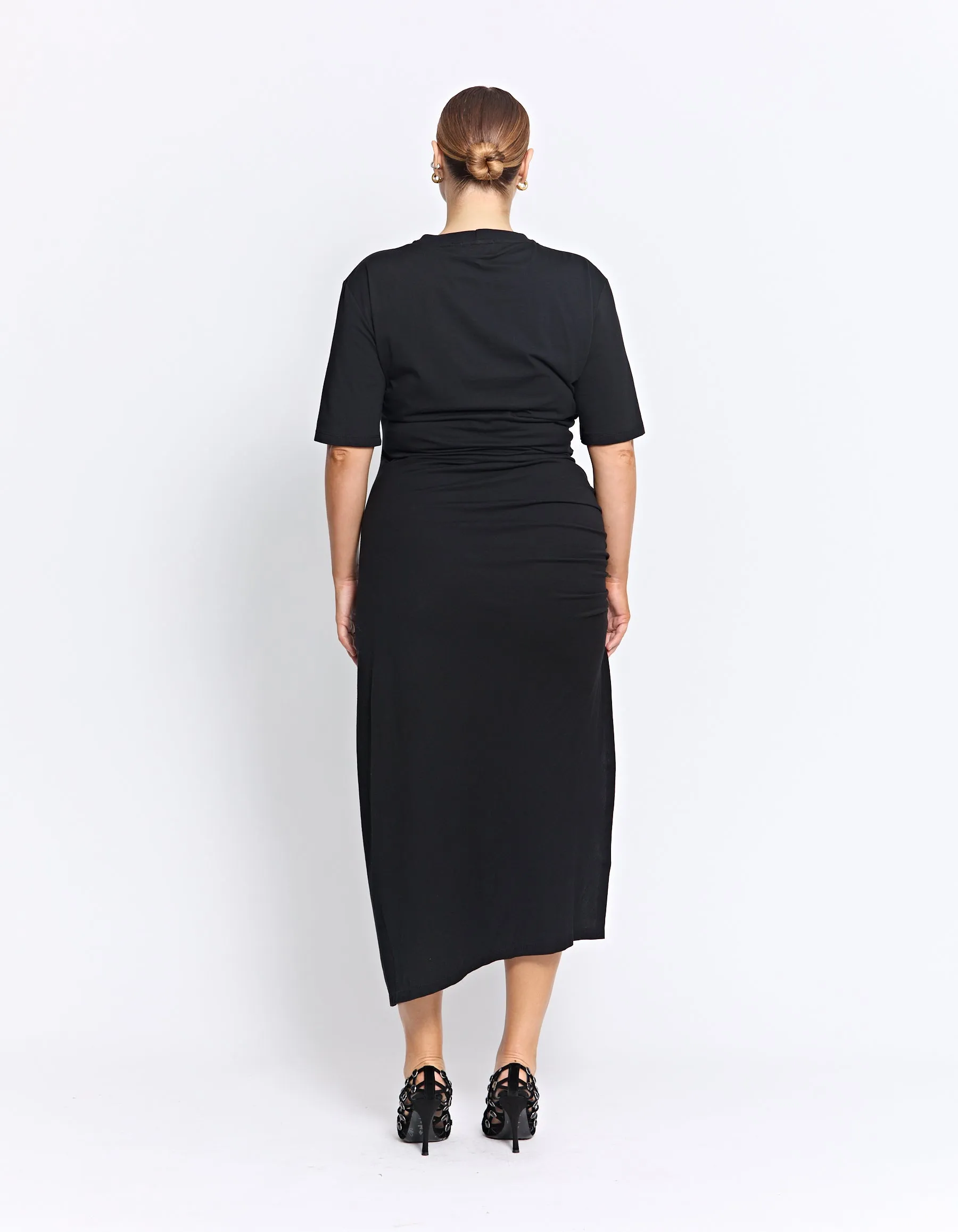 AUSTRALIAN ORGANIC COTTON COLMAR DRESS | BLACK