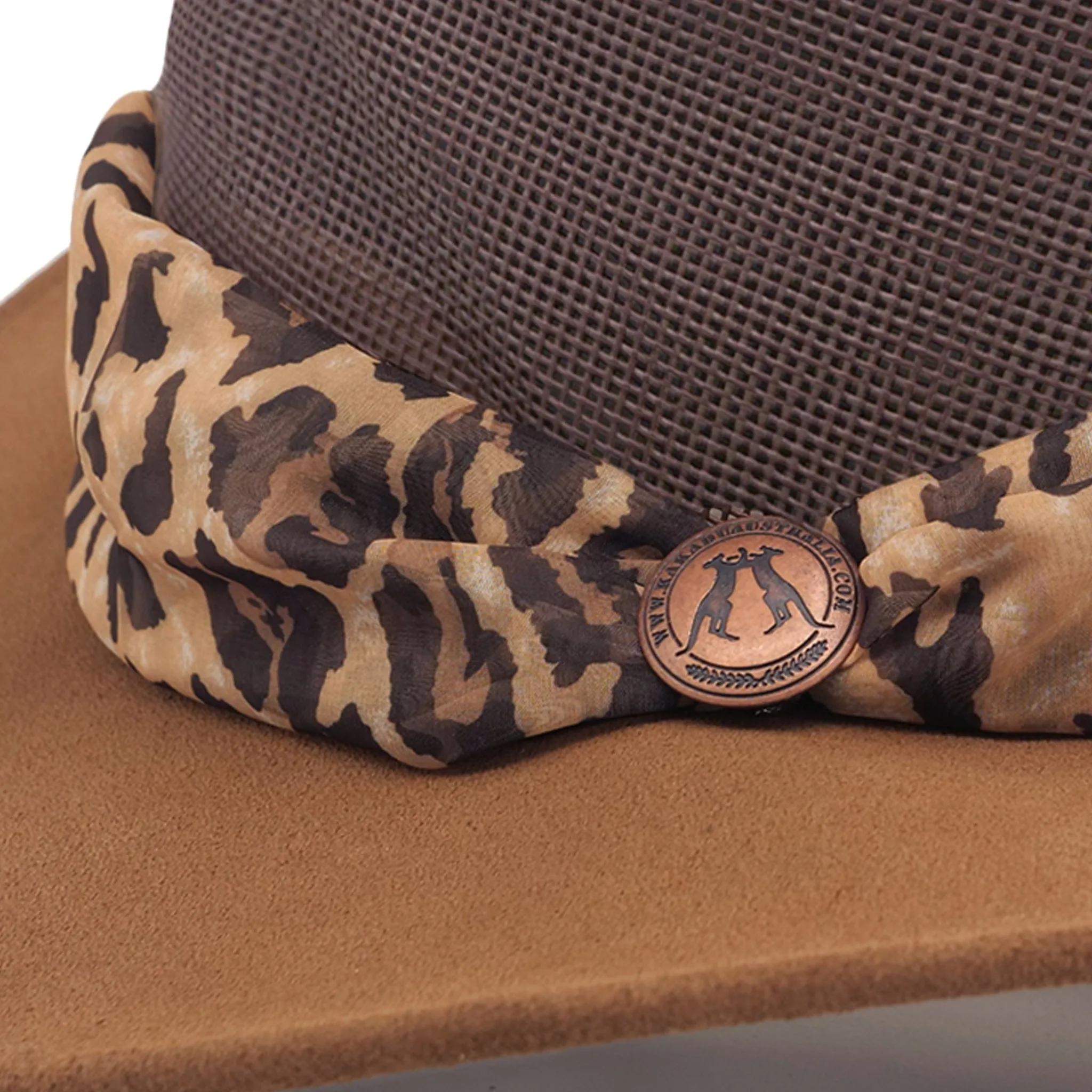 Bendigo Breeze Hat with Leopard Scarf