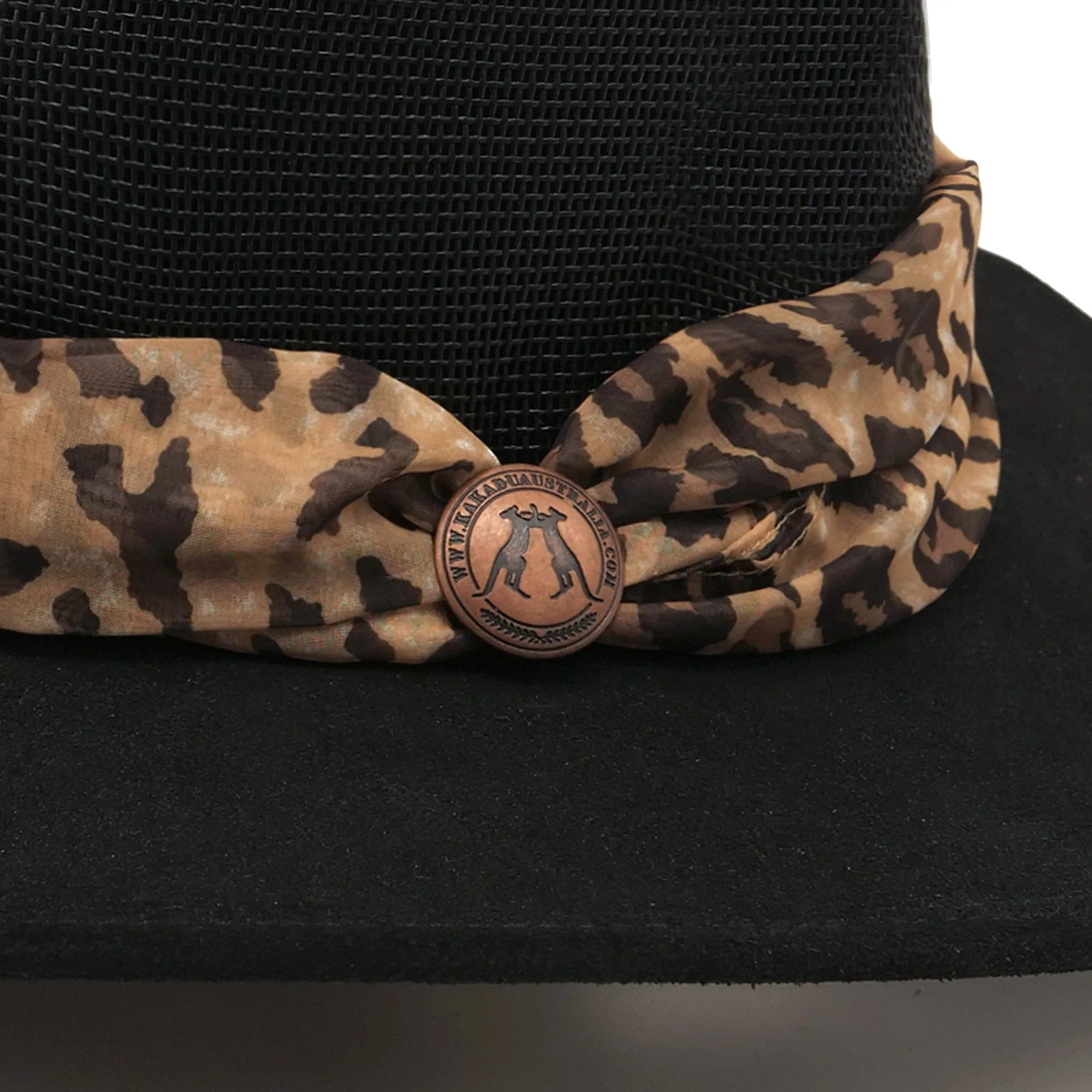 Bendigo Breeze Hat with Leopard Scarf