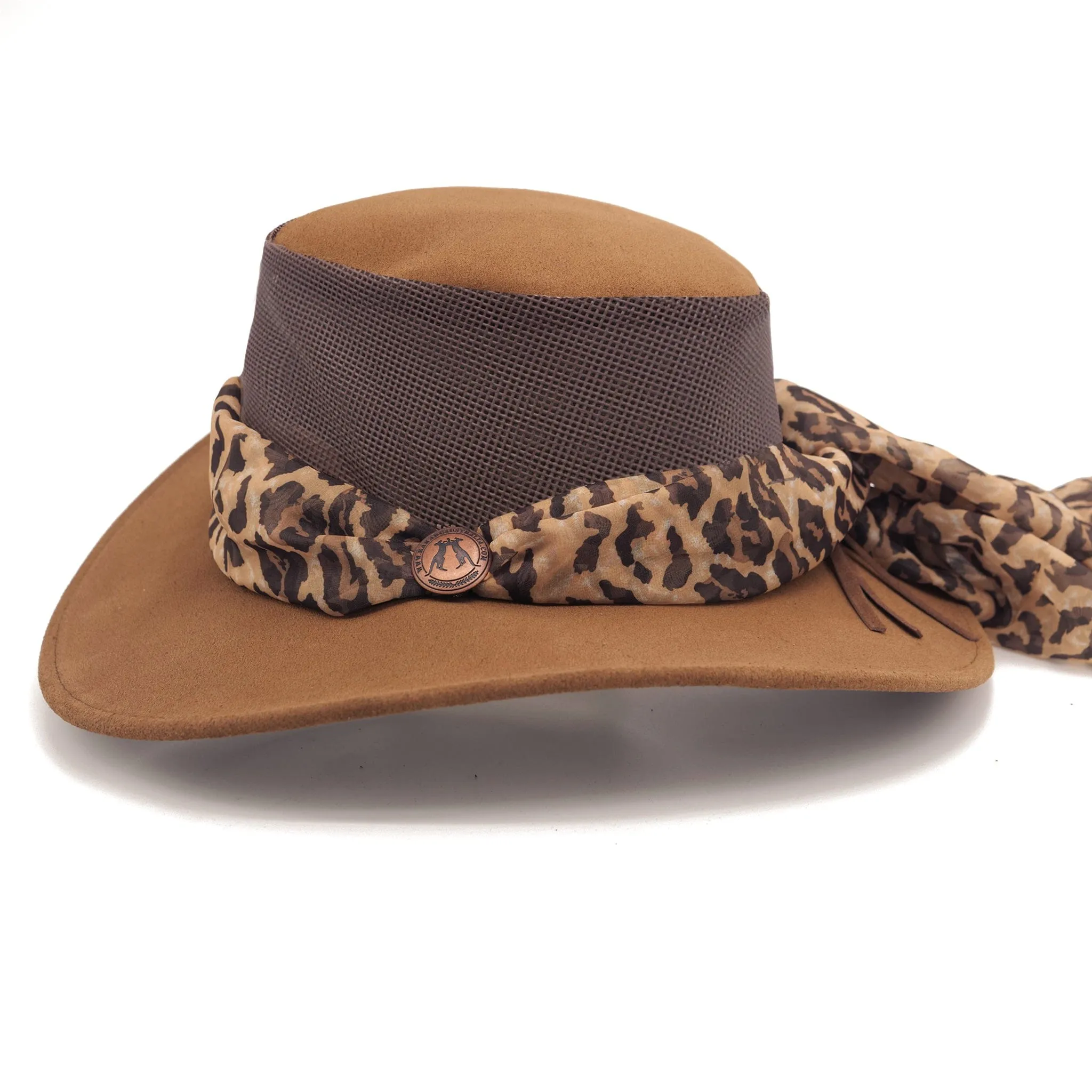 Bendigo Breeze Hat with Leopard Scarf
