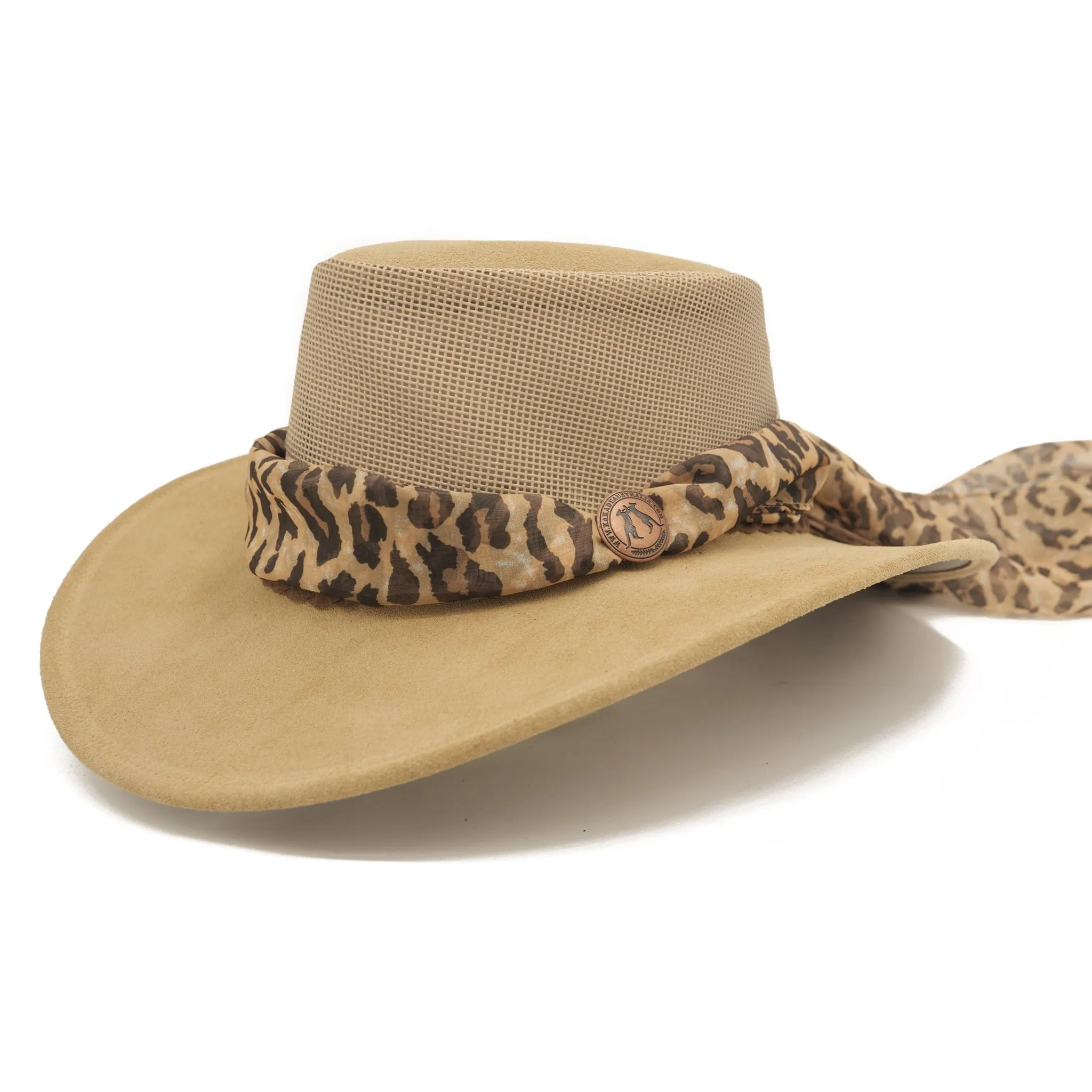 Bendigo Breeze Hat with Leopard Scarf