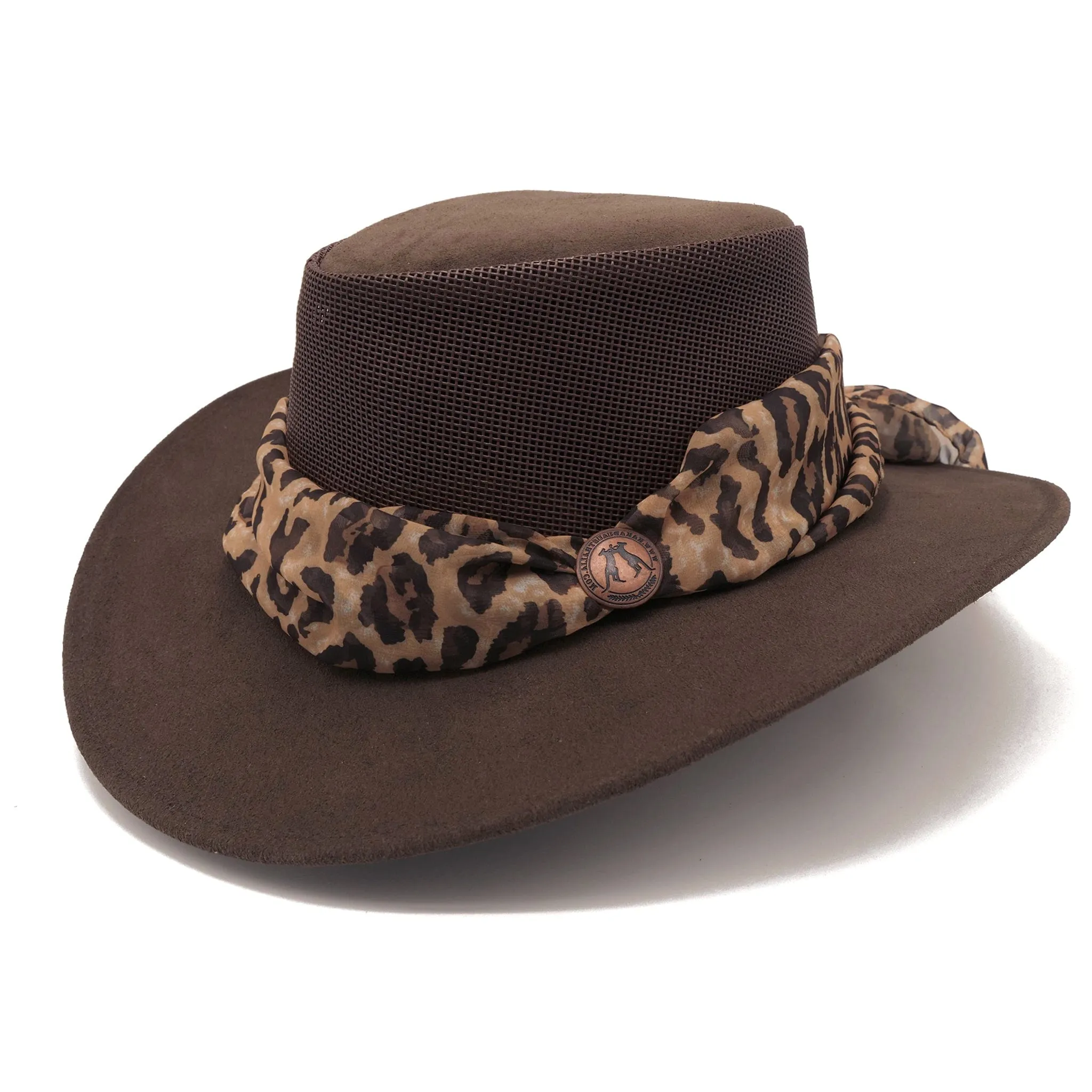Bendigo Breeze Hat with Leopard Scarf