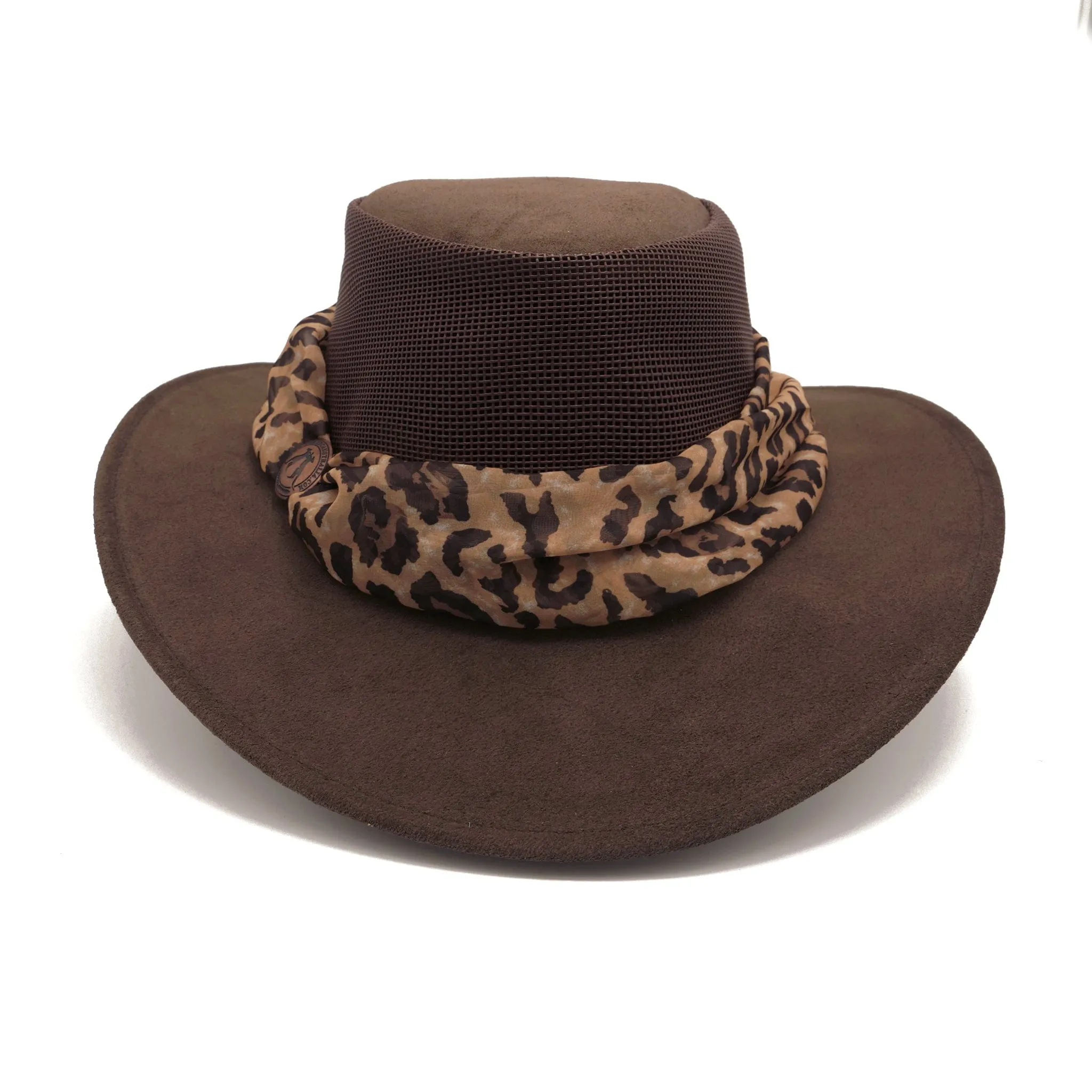 Bendigo Breeze Hat with Leopard Scarf