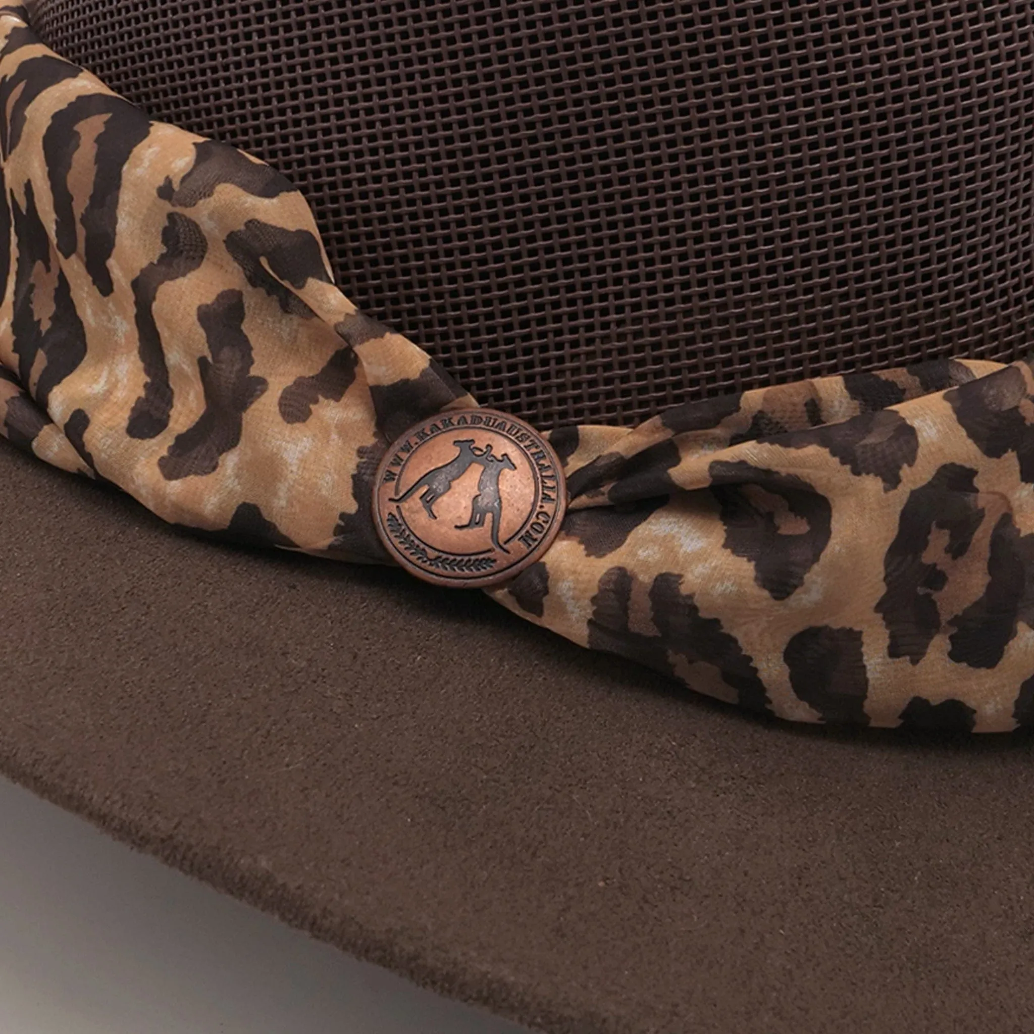 Bendigo Breeze Hat with Leopard Scarf