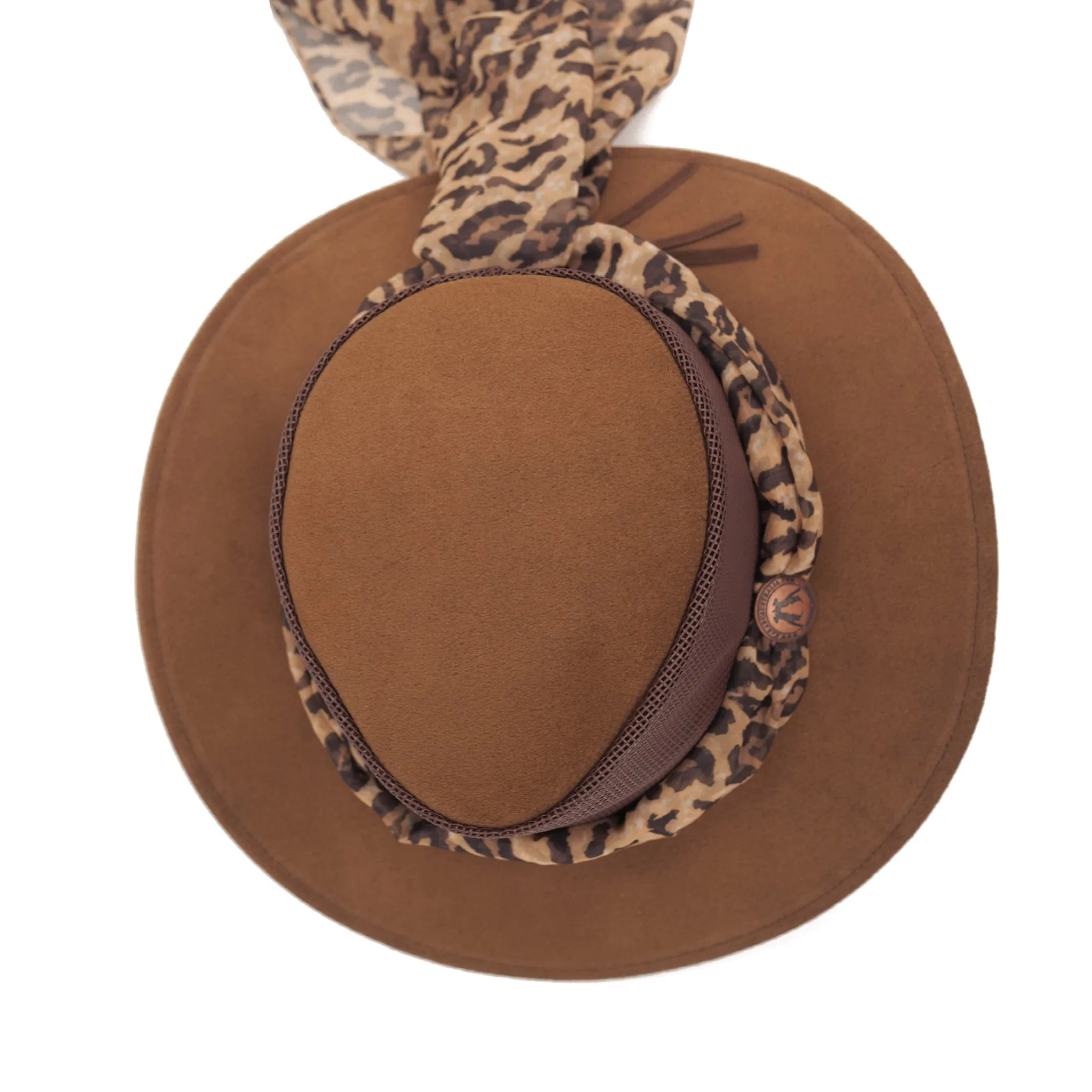 Bendigo Breeze Hat with Leopard Scarf