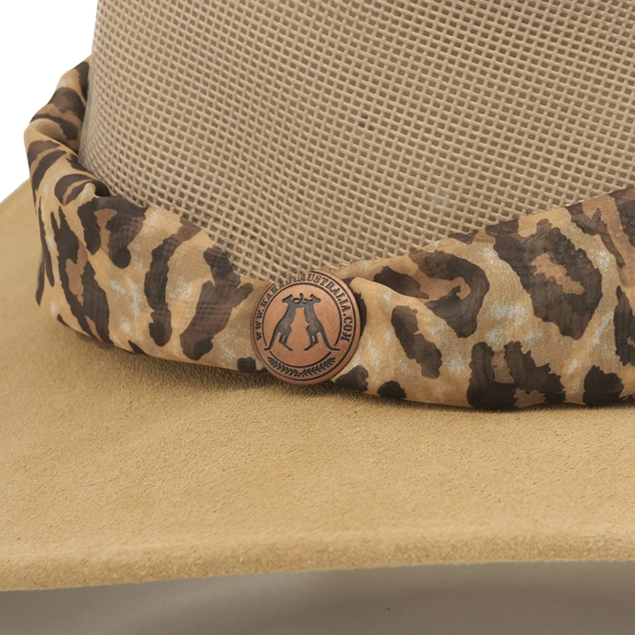 Bendigo Breeze Hat with Leopard Scarf