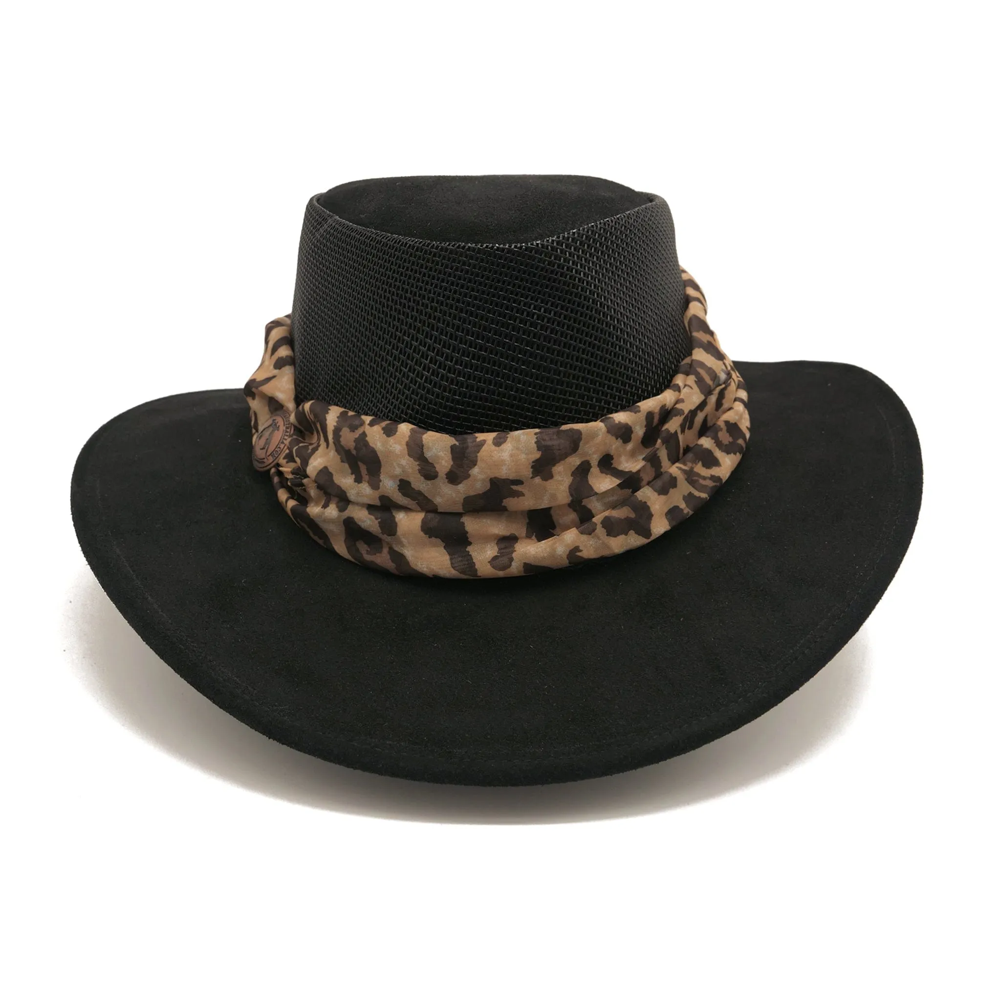 Bendigo Breeze Hat with Leopard Scarf