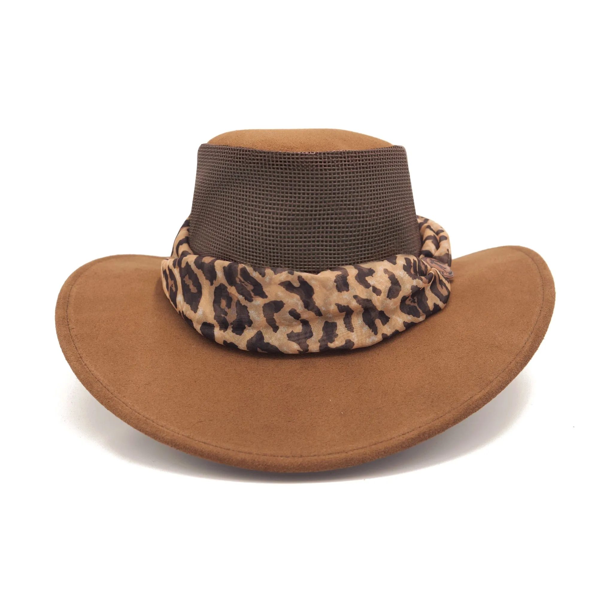 Bendigo Breeze Hat with Leopard Scarf