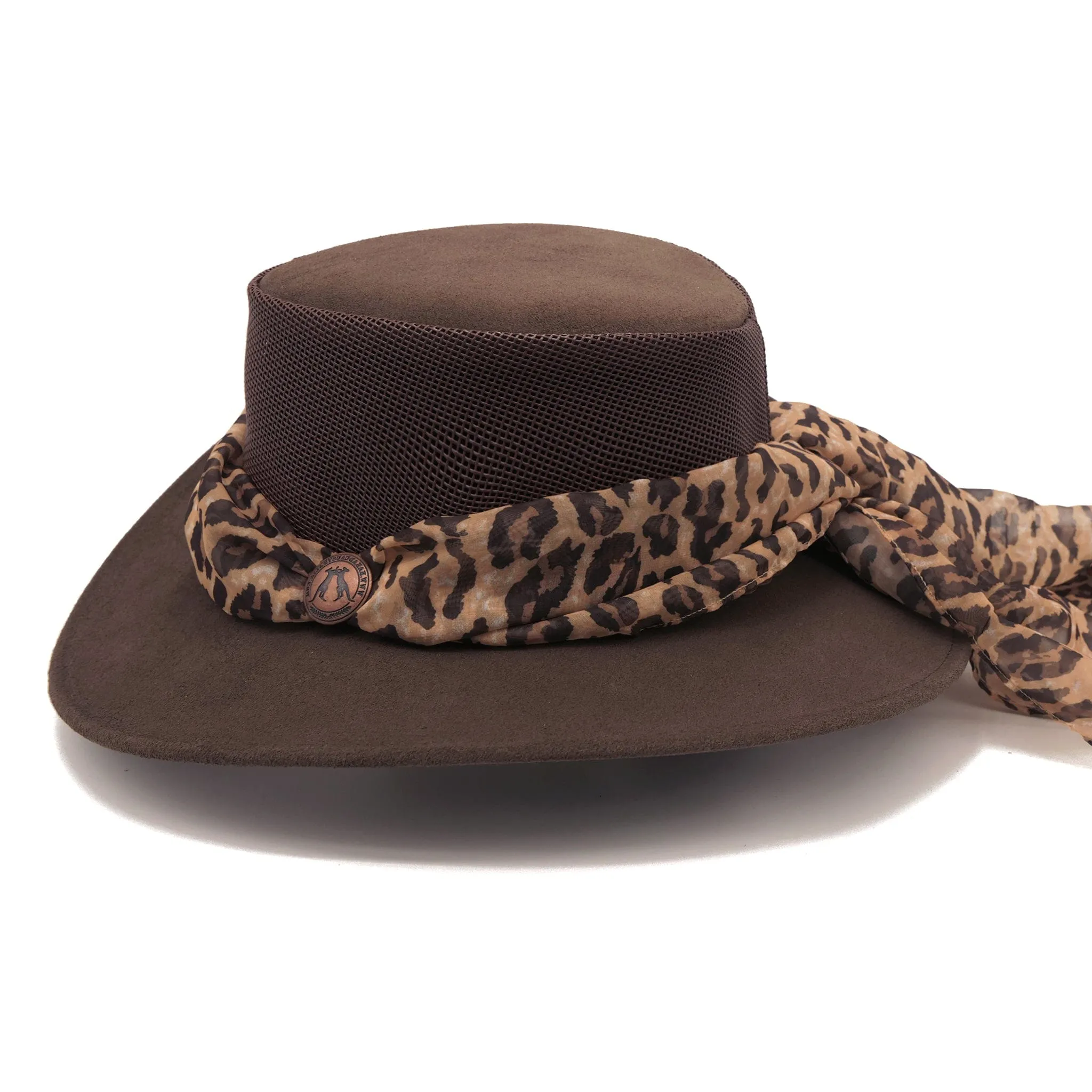 Bendigo Breeze Hat with Leopard Scarf