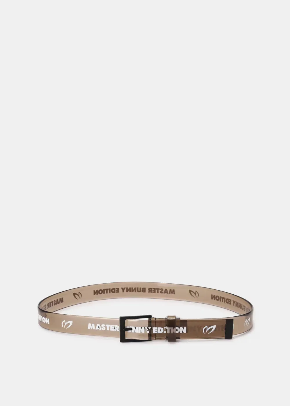 Black Clear Tape Logo Belt
