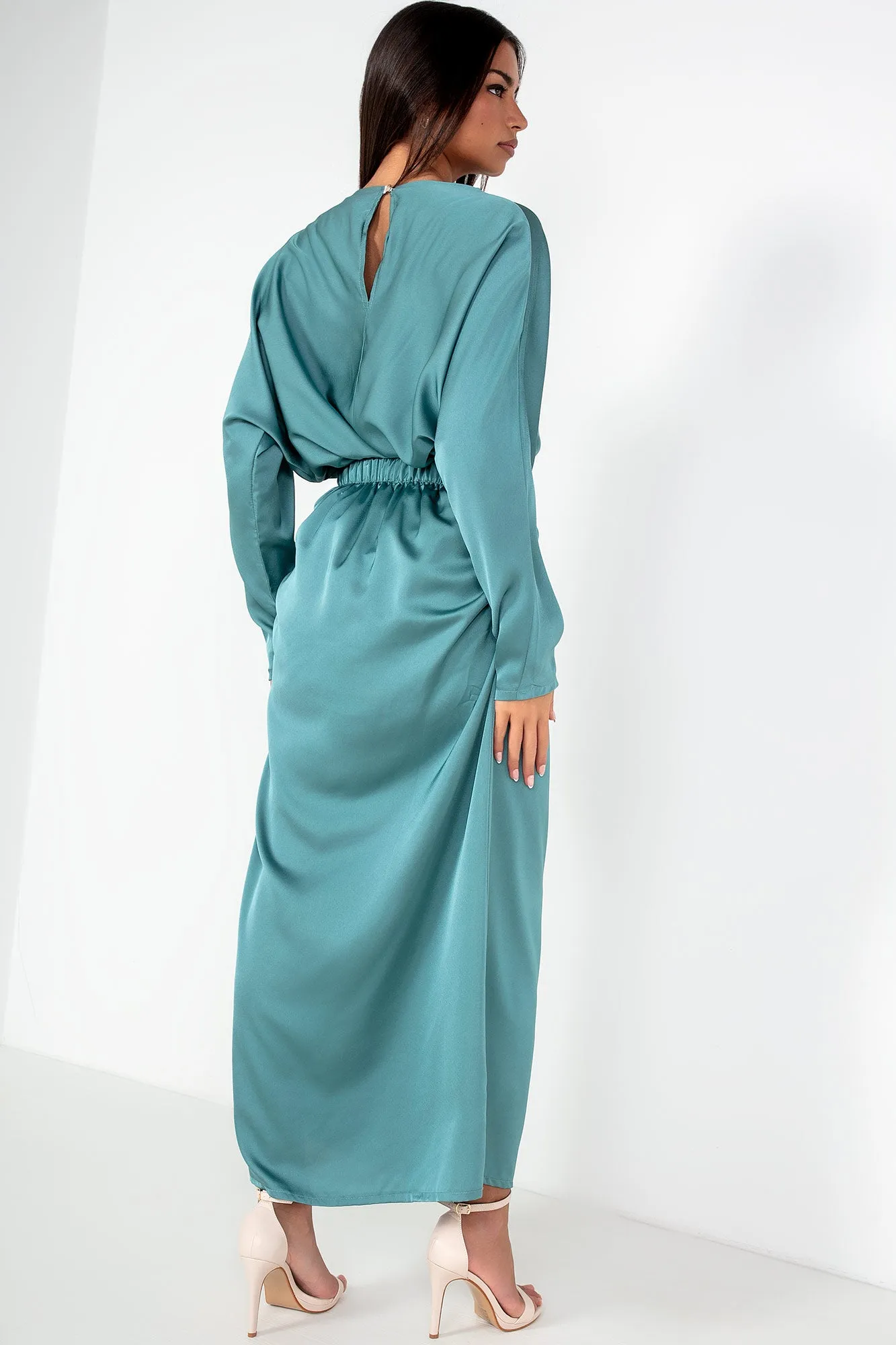 Blaire Duck Egg Satin Co Ord
