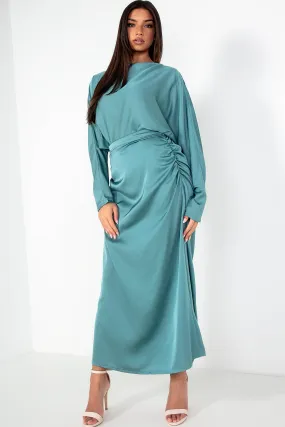 Blaire Duck Egg Satin Co Ord