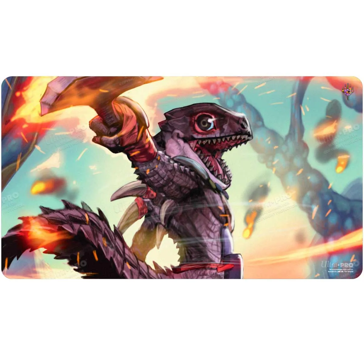 Bloomburrow Gev, Scaled Scorch Playmat for Magic: The Gathering