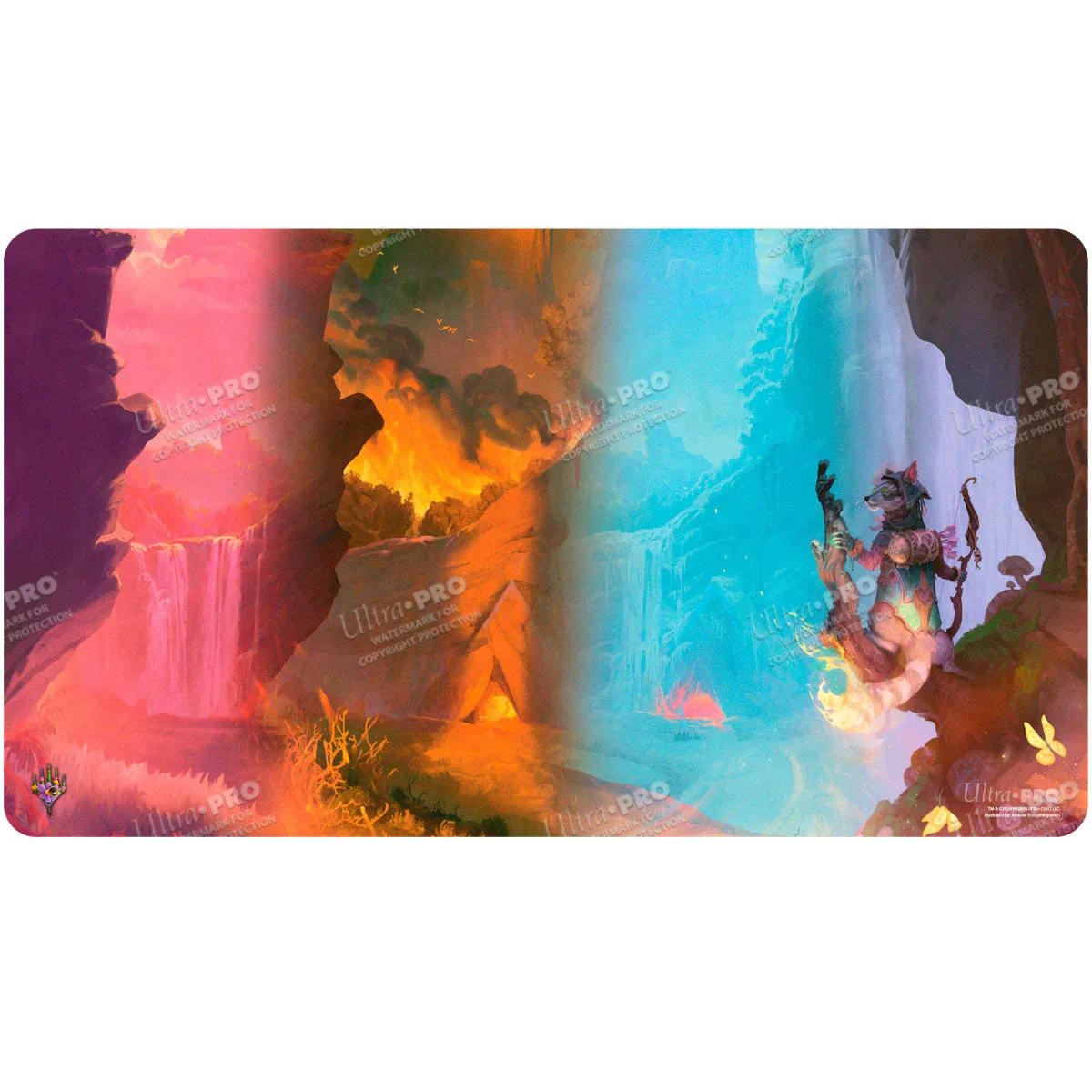 Bloomburrow Season Lands: Mountain (Four Seasons) Standard Gaming Playmat for Magic: The Gathering