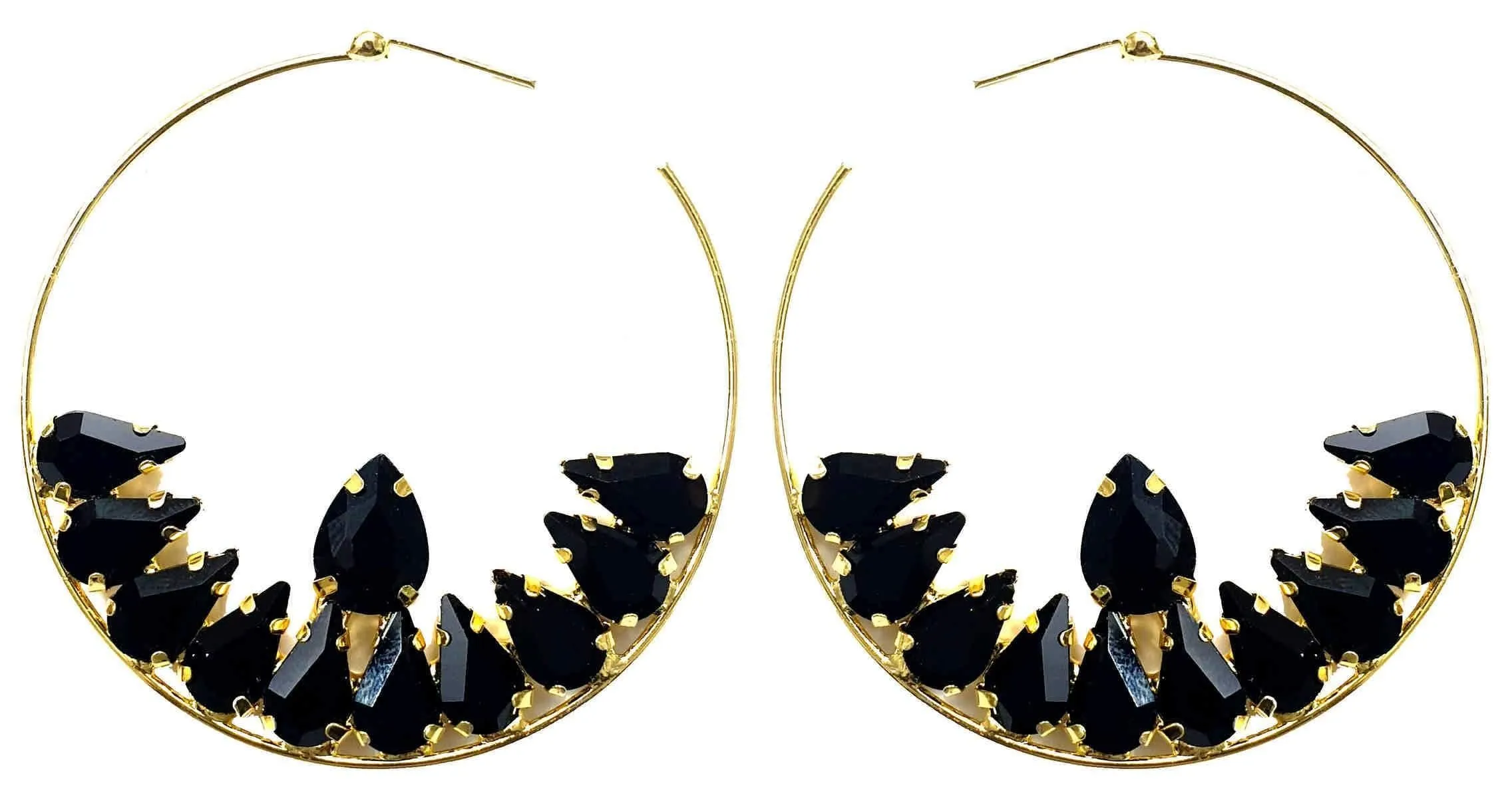 Chandbali with Rhinestone Style Artificial Fashion Dangler Earrings for Girls Women