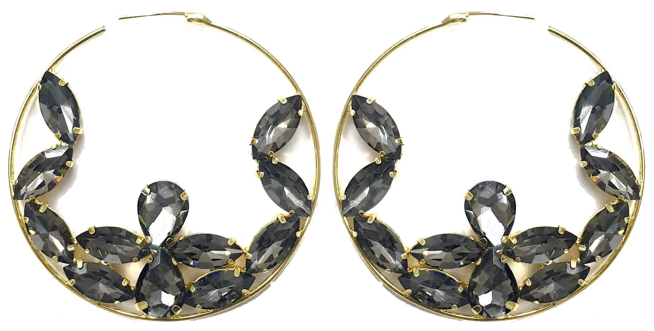 Chandbali with Rhinestone Style Artificial Fashion Dangler Earrings for Girls Women