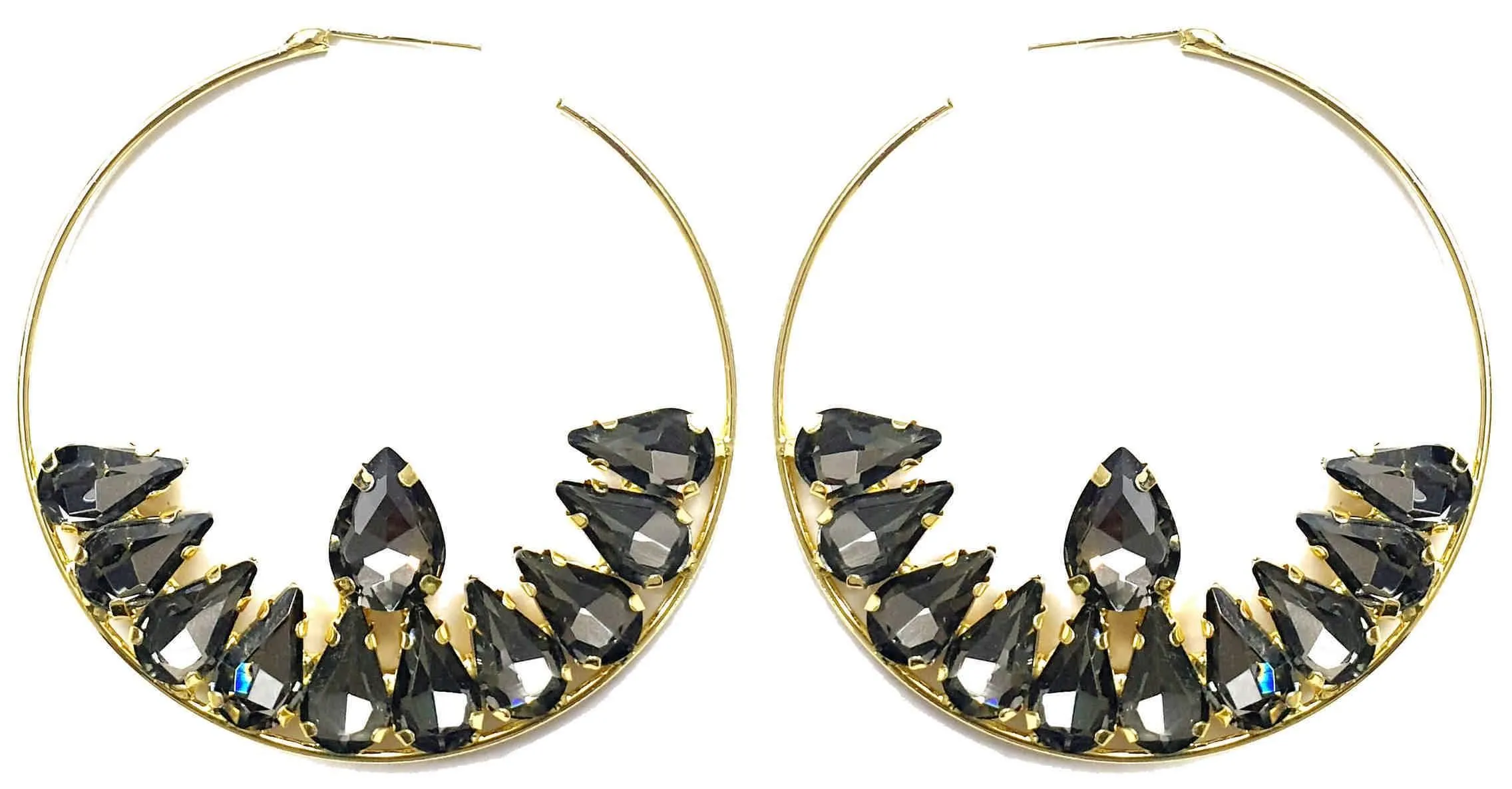 Chandbali with Rhinestone Style Artificial Fashion Dangler Earrings for Girls Women