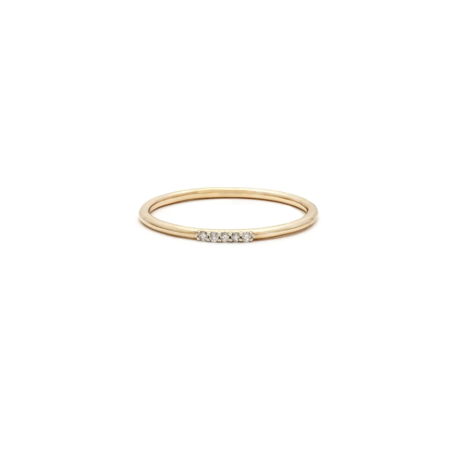 Cinque Ring | 14k Gold & Diamond