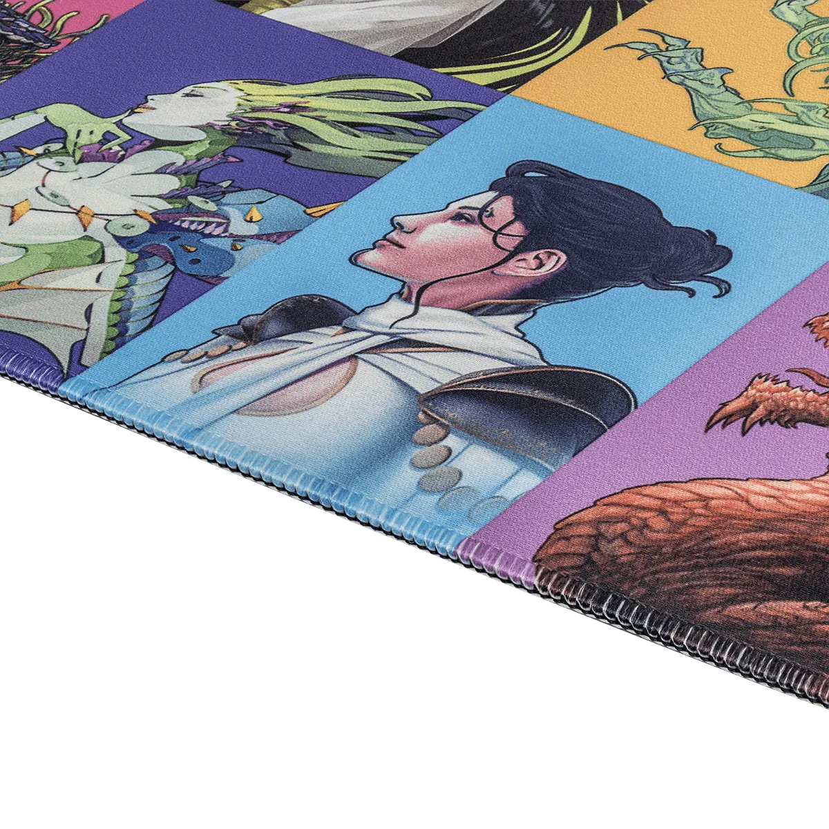 Commander Masters Pop Collage White Stitched Standard Gaming Playmat for Magic: The Gathering