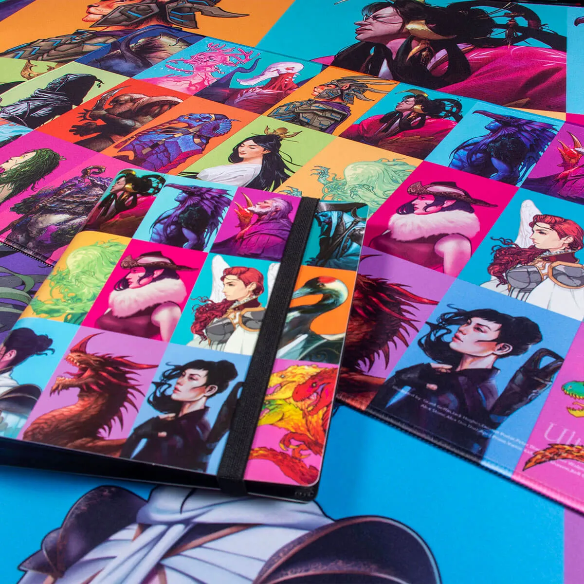 Commander Masters Pop Collage White Stitched Standard Gaming Playmat for Magic: The Gathering