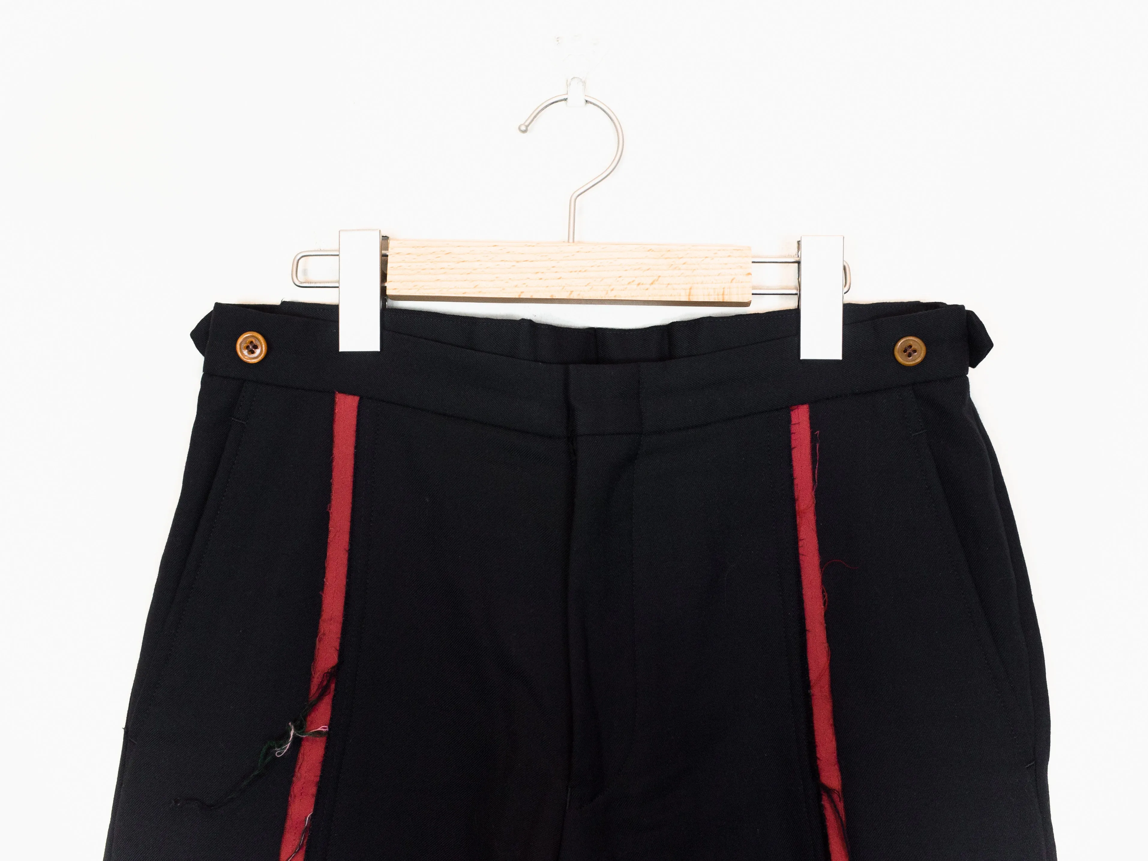 Comme des Garçons Homme Plus AW02 Raw Front Stripe Trousers