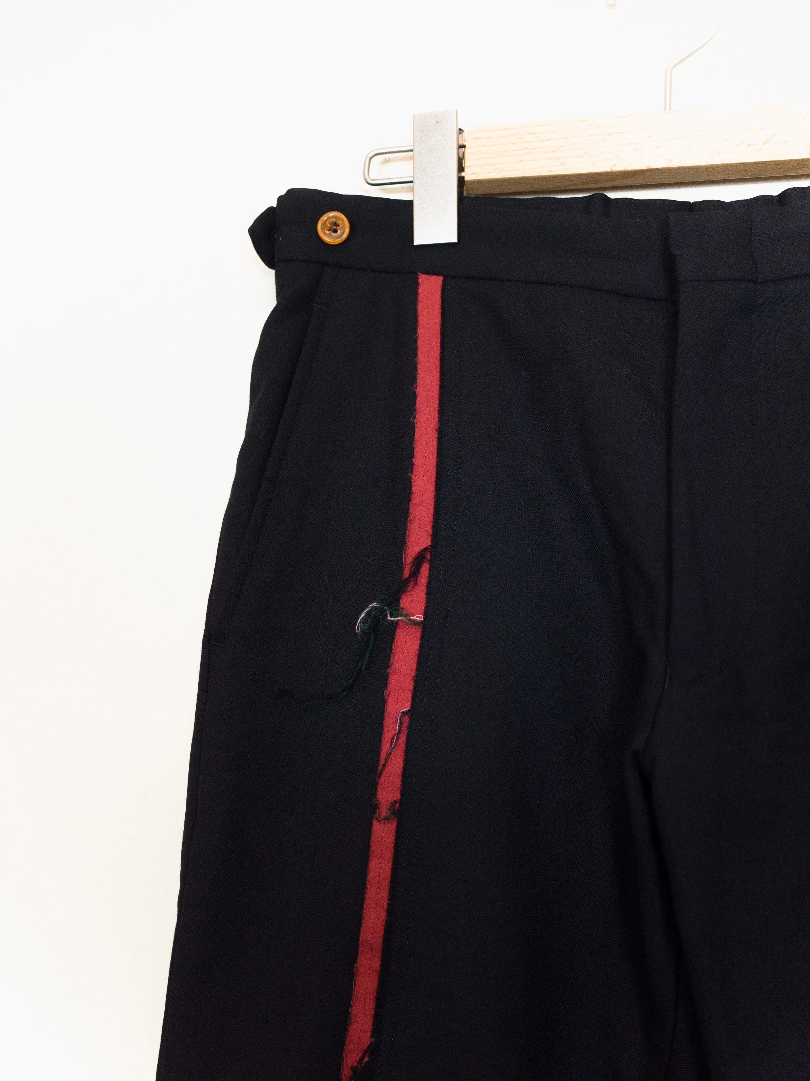 Comme des Garçons Homme Plus AW02 Raw Front Stripe Trousers