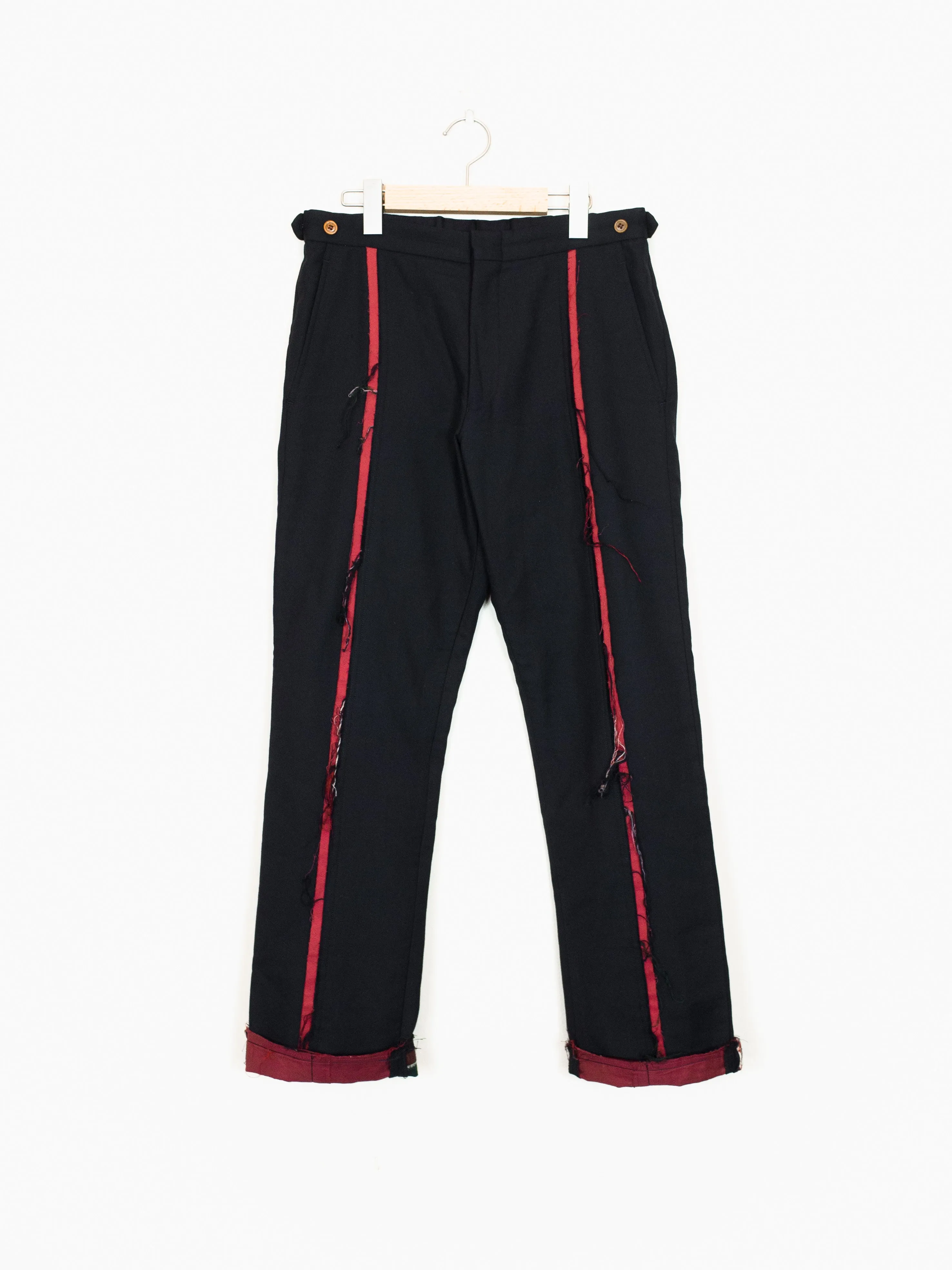 Comme des Garçons Homme Plus AW02 Raw Front Stripe Trousers