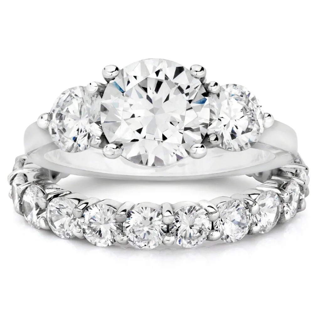 Diamond Eternity Wedding Band (1.90 ct Diamonds) in White Gold