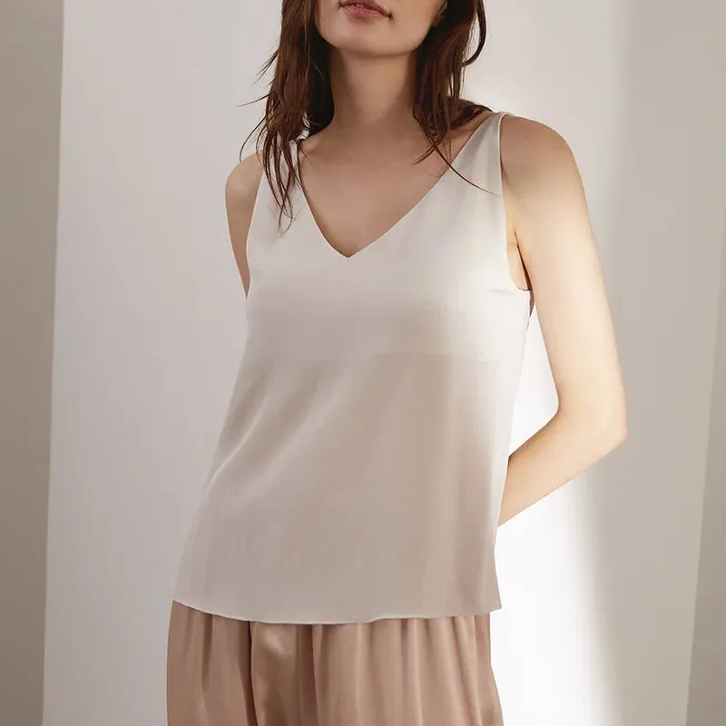 DressBetty - 2024 Candy Color Satin Silk Camisole
