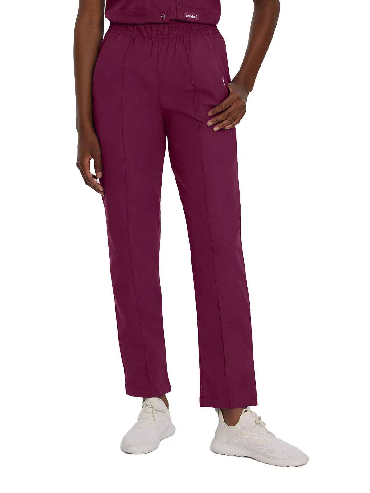 Essentials - Women's Classic Fit Elastic Waist Scrub Pants [1]