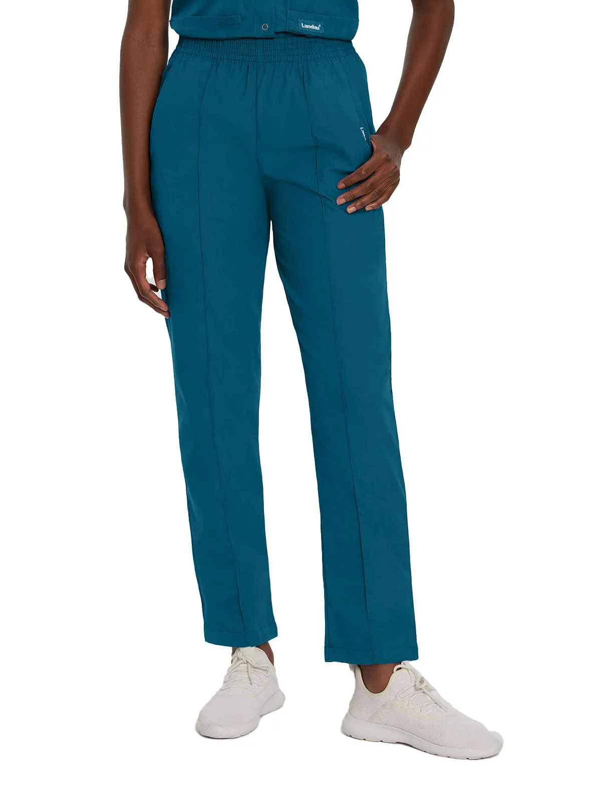 Essentials - Women's Classic Fit Elastic Waist Scrub Pants [1]