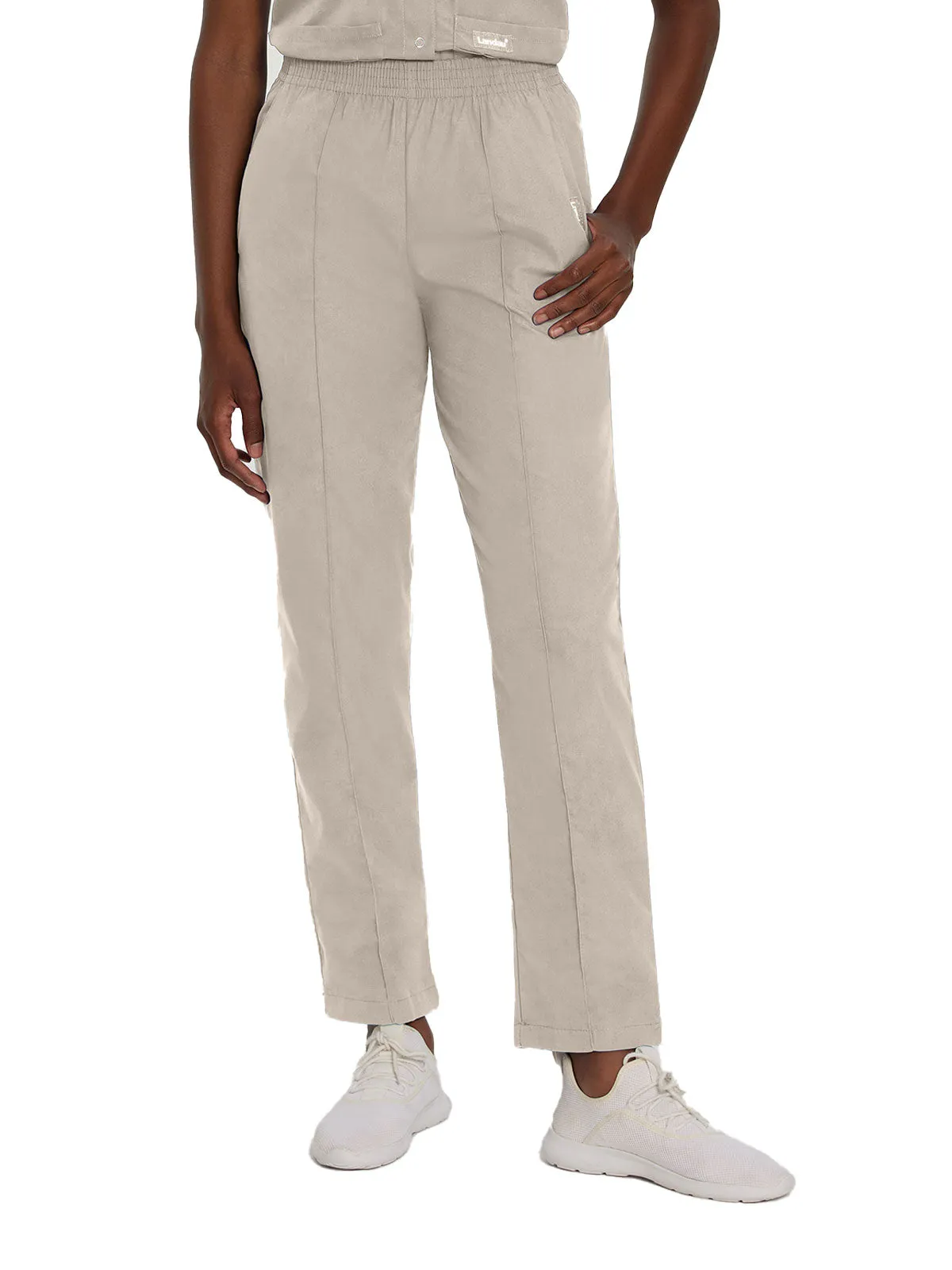 Essentials - Women's Classic Fit Elastic Waist Scrub Pants [1]