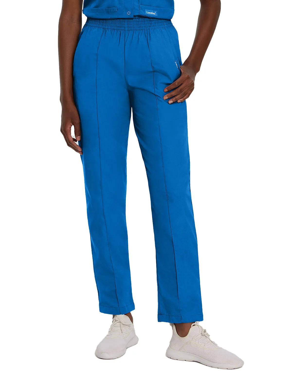 Essentials - Women's Classic Fit Elastic Waist Scrub Pants [1]