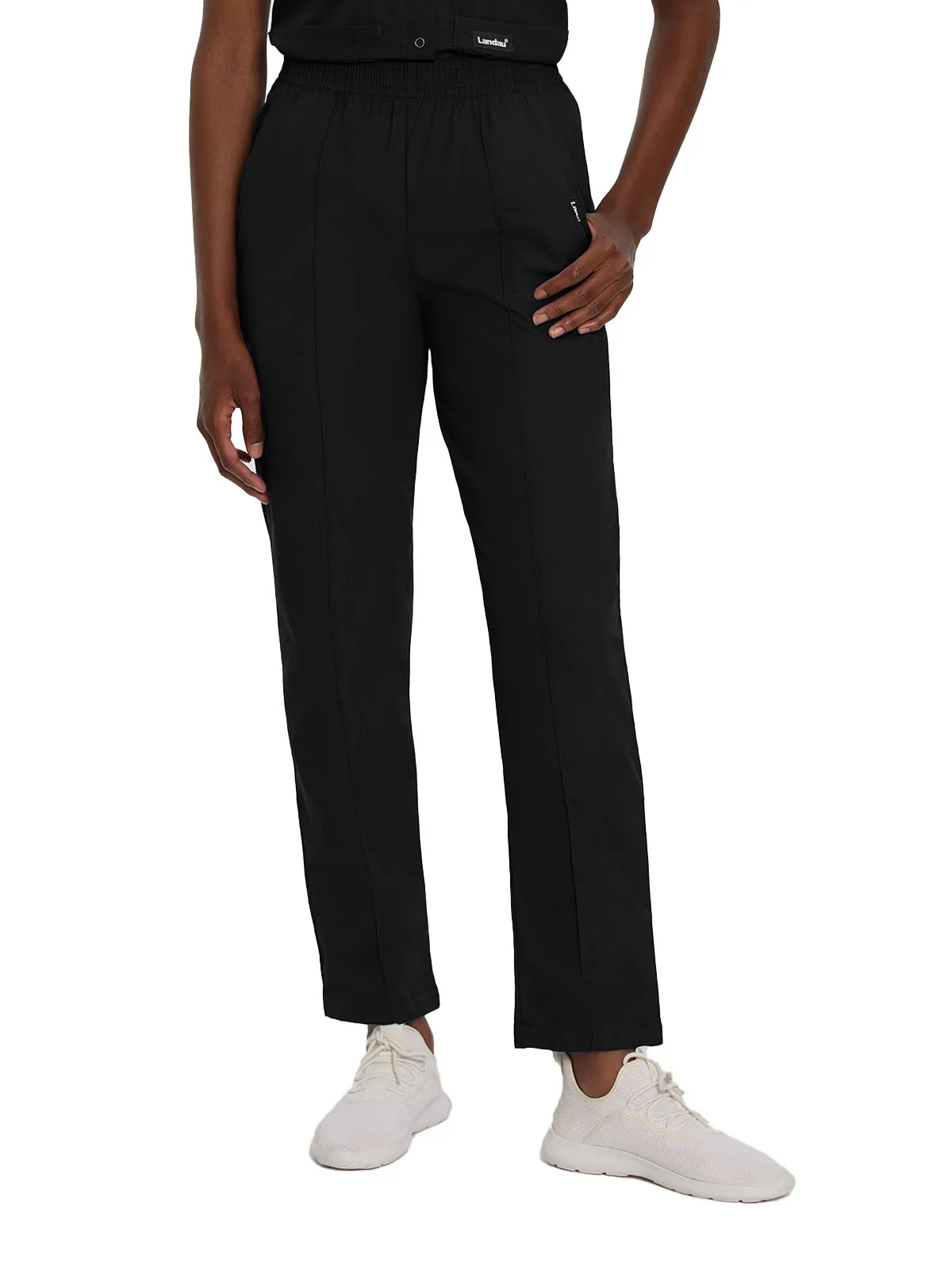 Essentials - Women's Classic Fit Elastic Waist Scrub Pants [1]