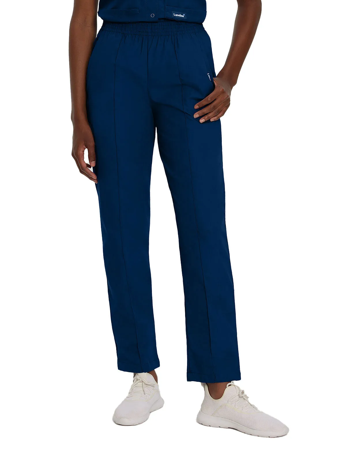 Essentials - Women's Classic Fit Elastic Waist Scrub Pants [1]