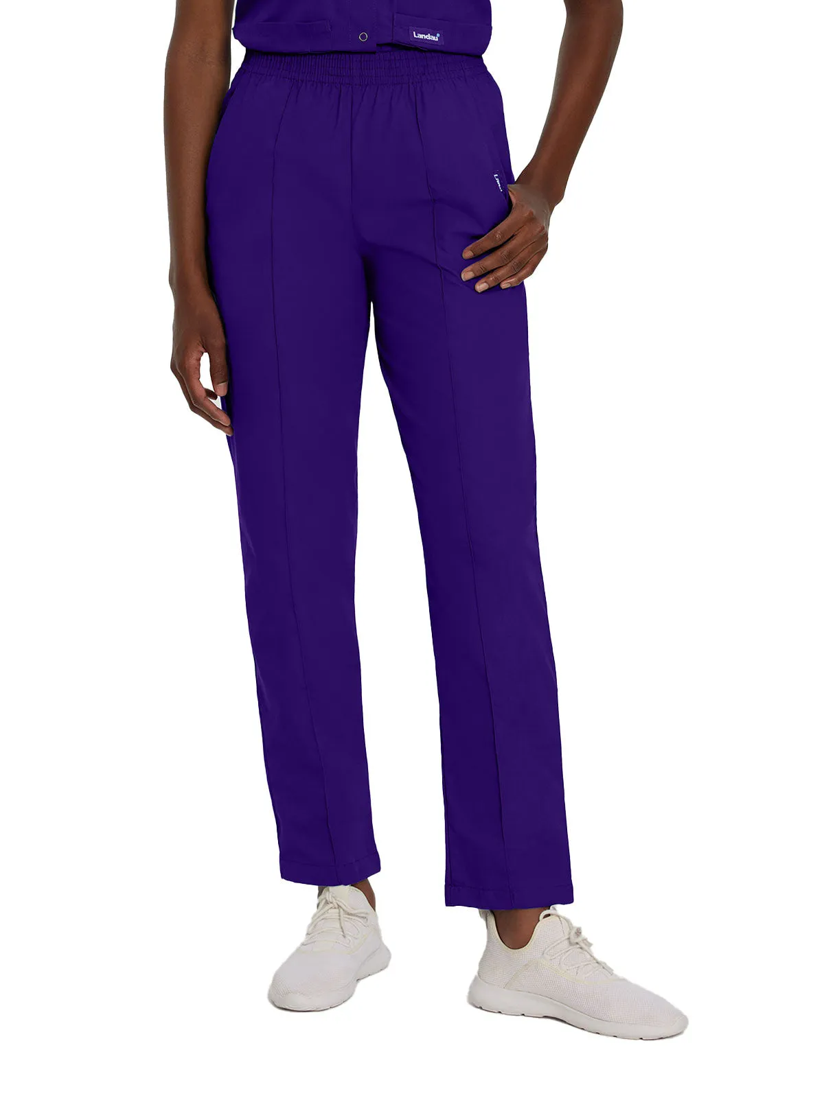Essentials - Women's Classic Fit Elastic Waist Scrub Pants [1]